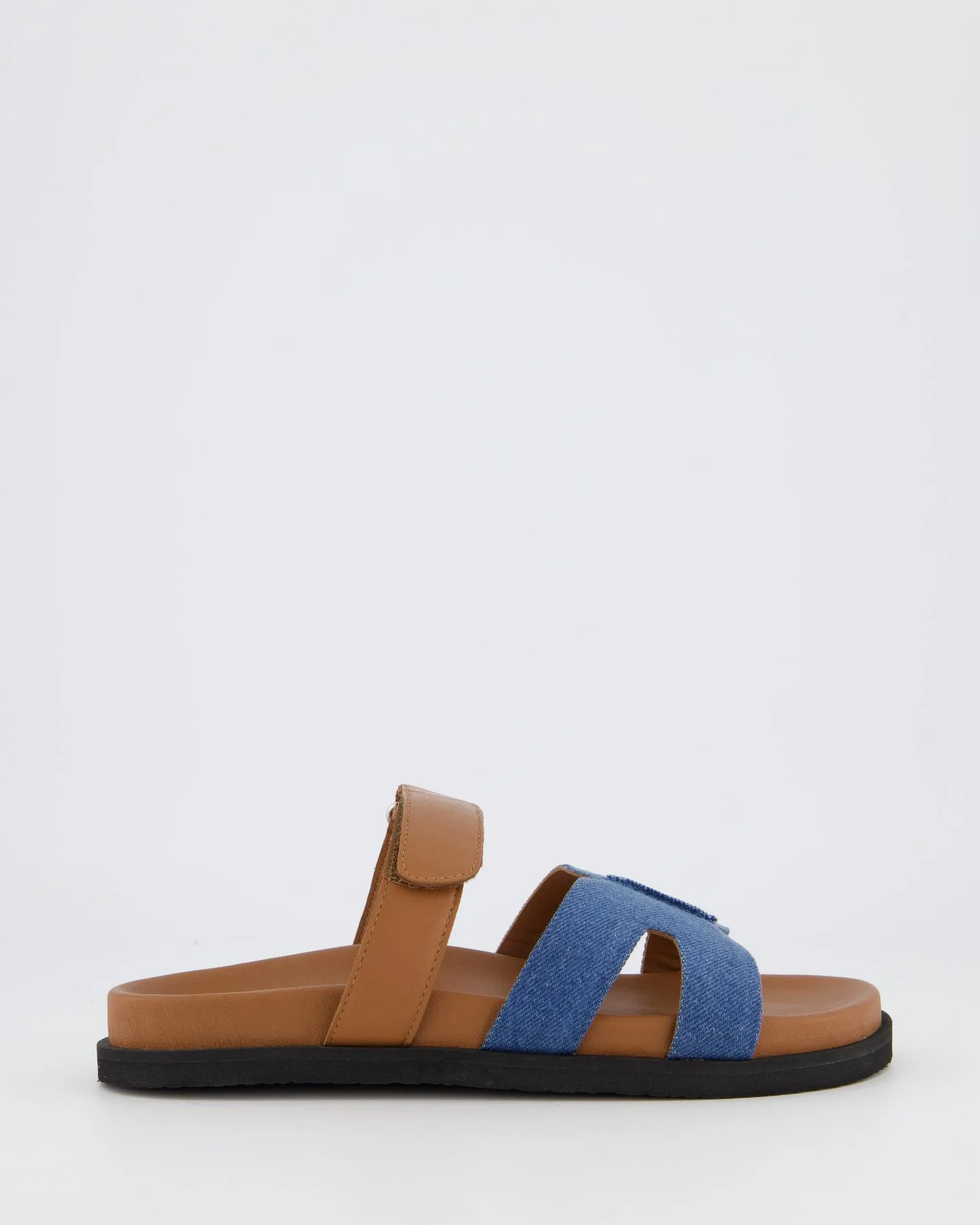 Gibaldi Dames ibiza slipper jeans/bruin