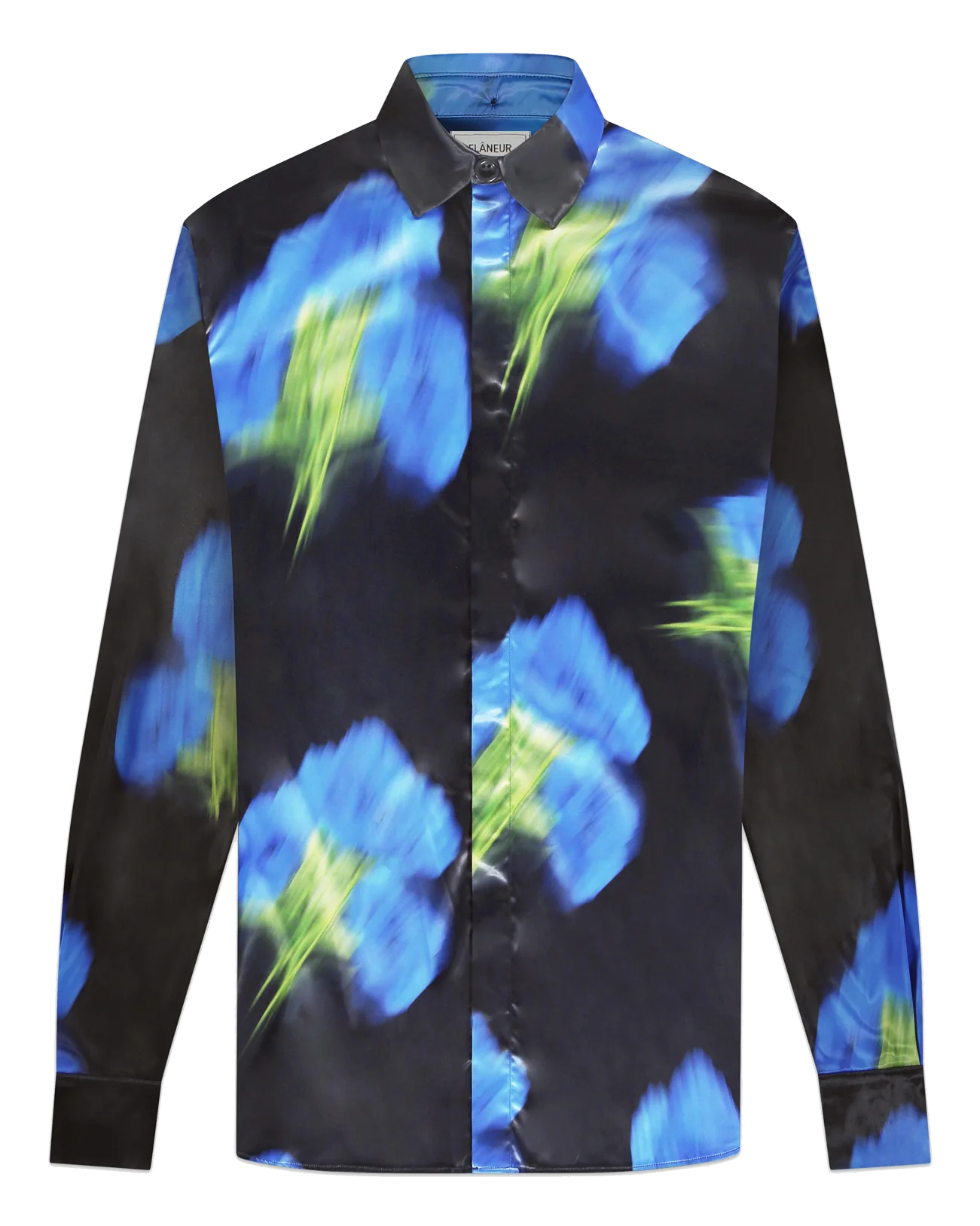 Flaneur Homme Heren blurred flower shirt