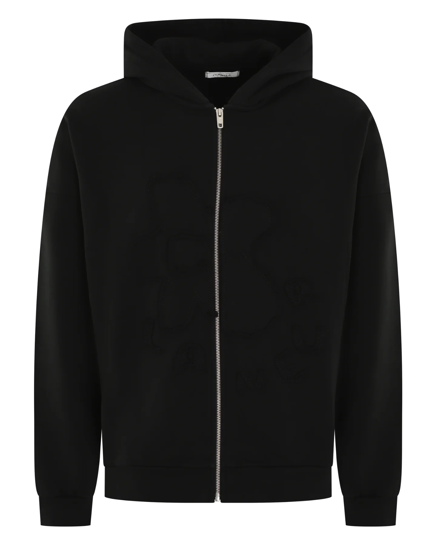 Flaneur Homme Heren blossom patches zip-up