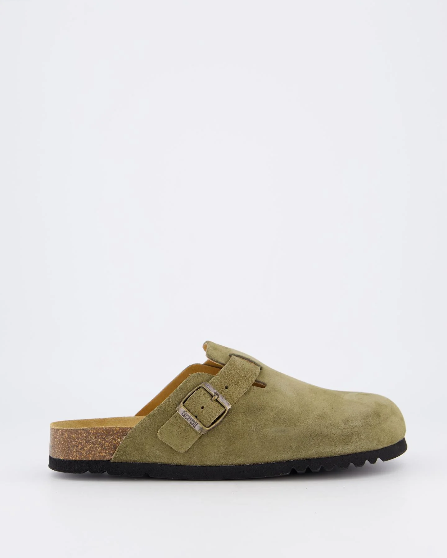 Scholl Heren olivier pantoffel khaki