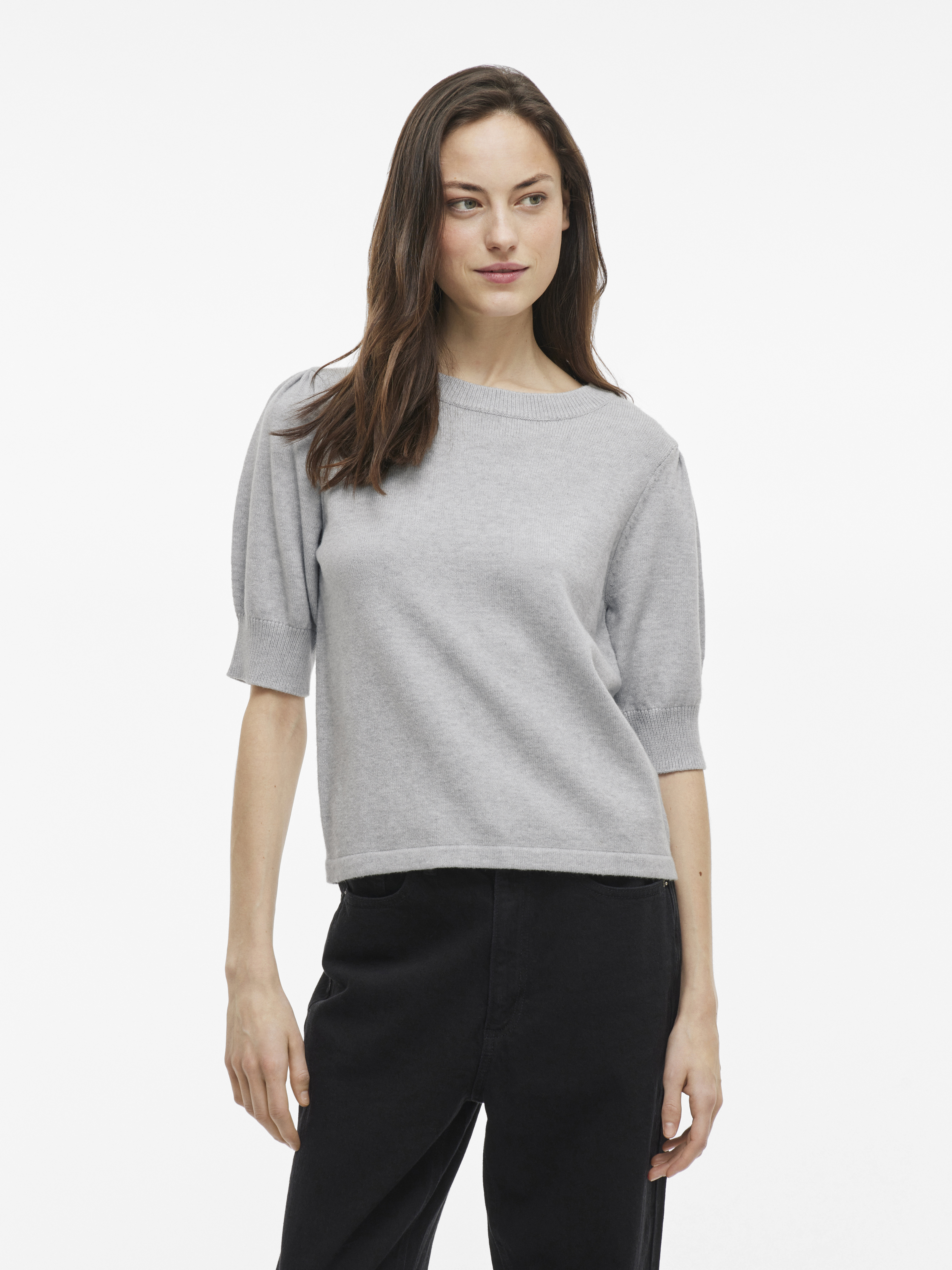 Vila Viril 2/4 sleeve o-neck knit top -