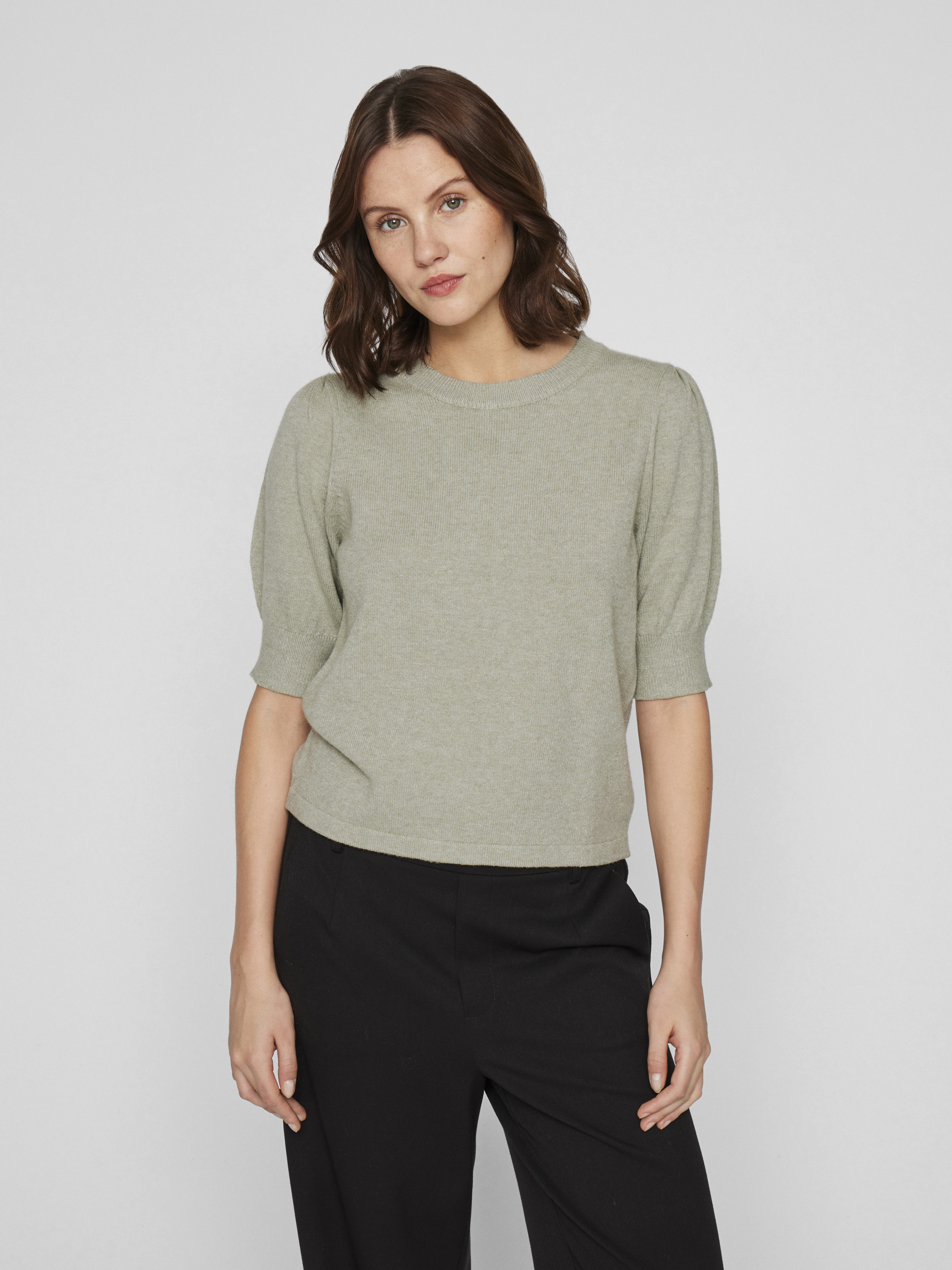 Vila Viril 2/4 sleeve o-neck knit top -