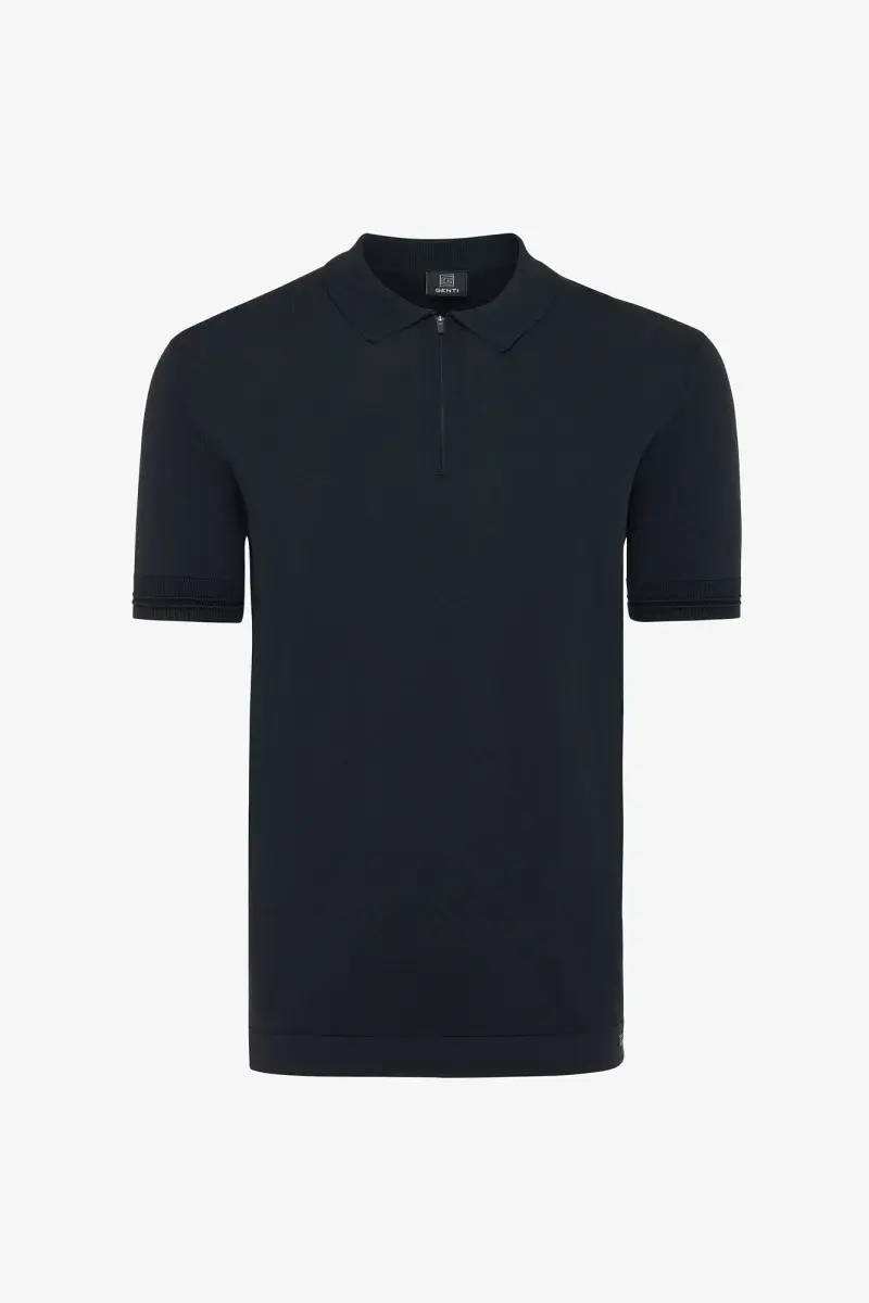 Genti Polo zip cool dry dark