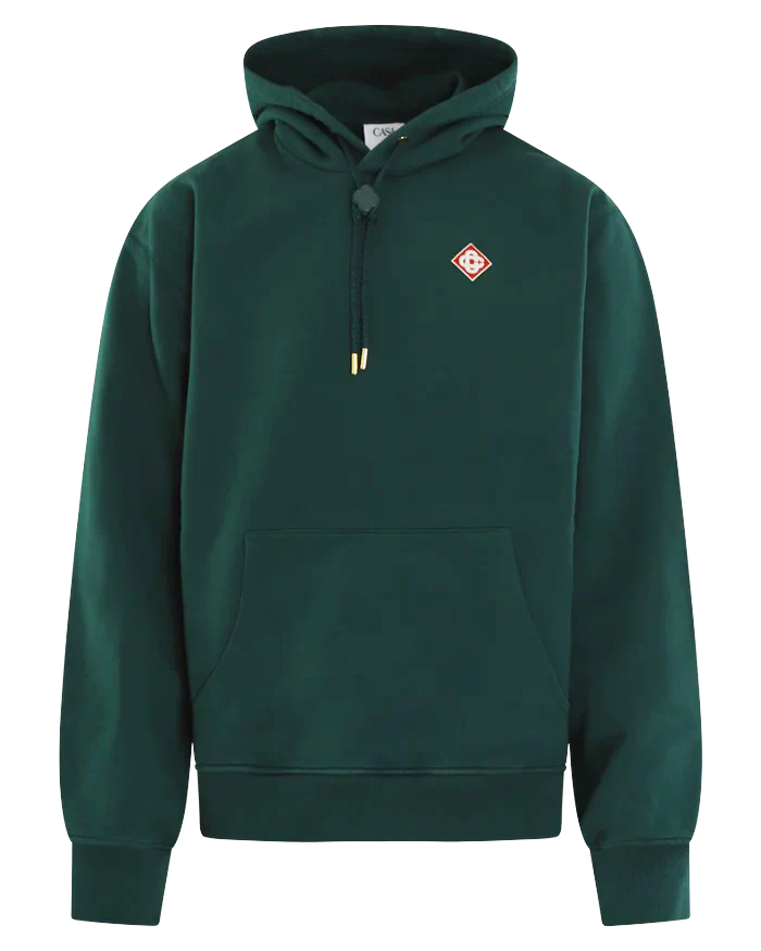 Casablanca Heren embroidered cc patch hoodie
