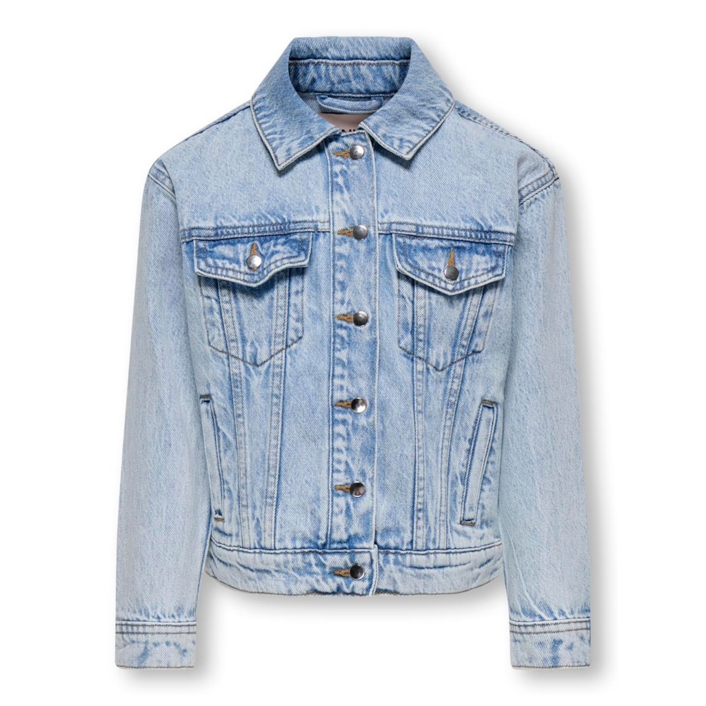 Only Zomer spijkerjas meisjes oversized fit licht denim kogbelieve