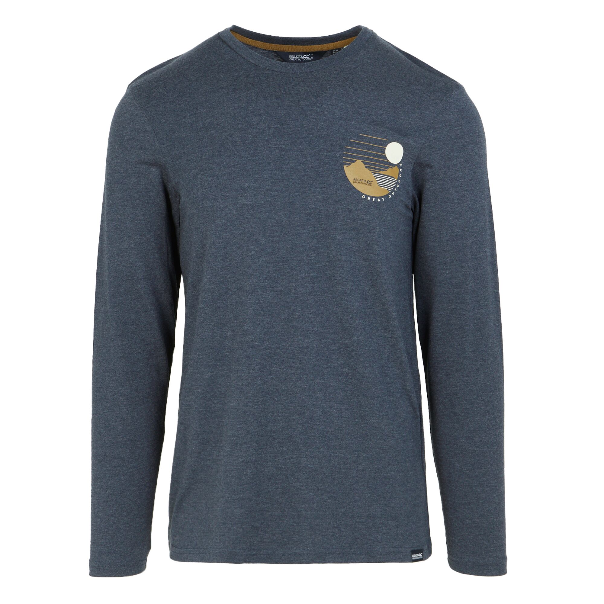 Regatta Heren maylow scenery marl t-shirt met lange mouwen