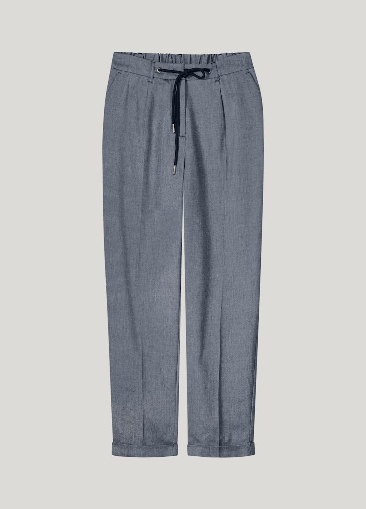 Summum 4s2781-12157 trousers linen blend twill