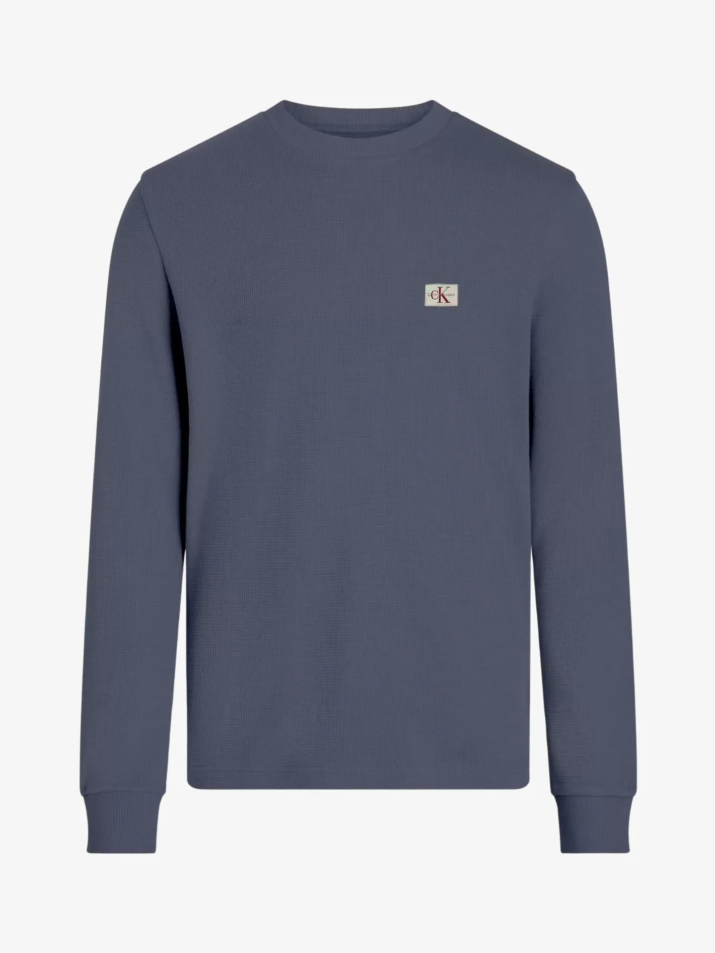 Calvin Klein Heren wafel shirt woven label