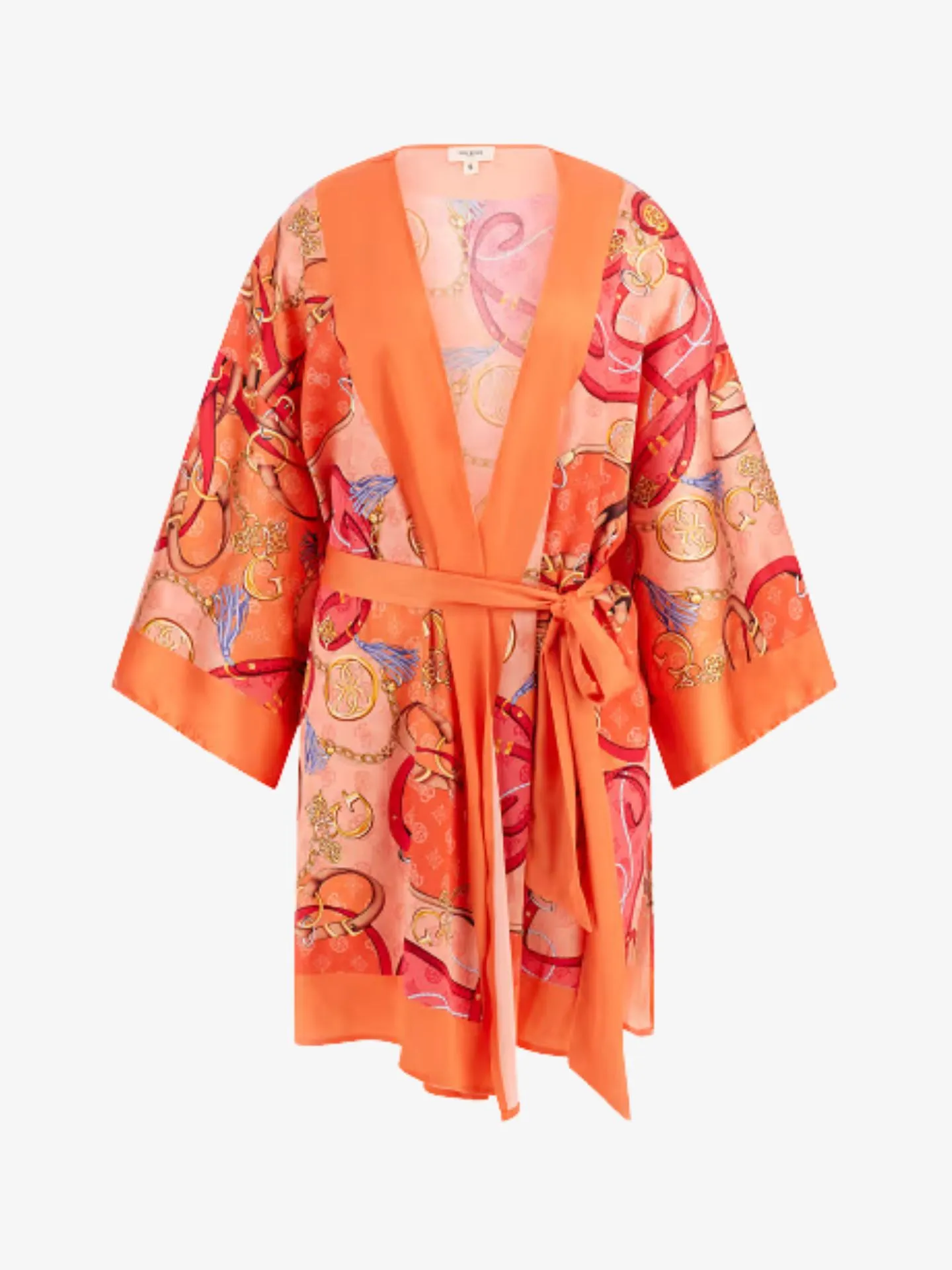 Guess Dames kimono glam chains orange