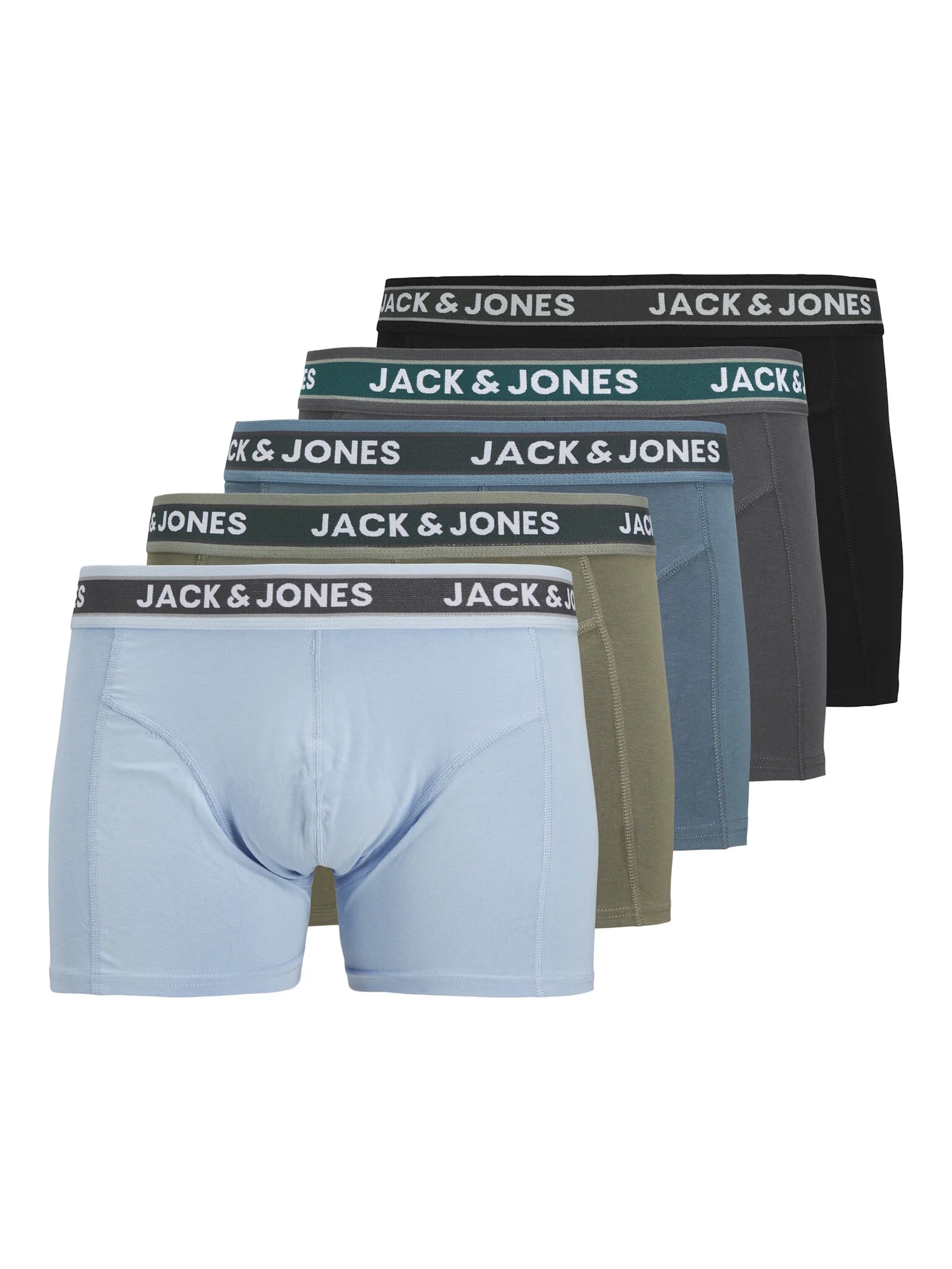 Jack & Jones Heren plus size boxershorts trunks jacevan 5-pack