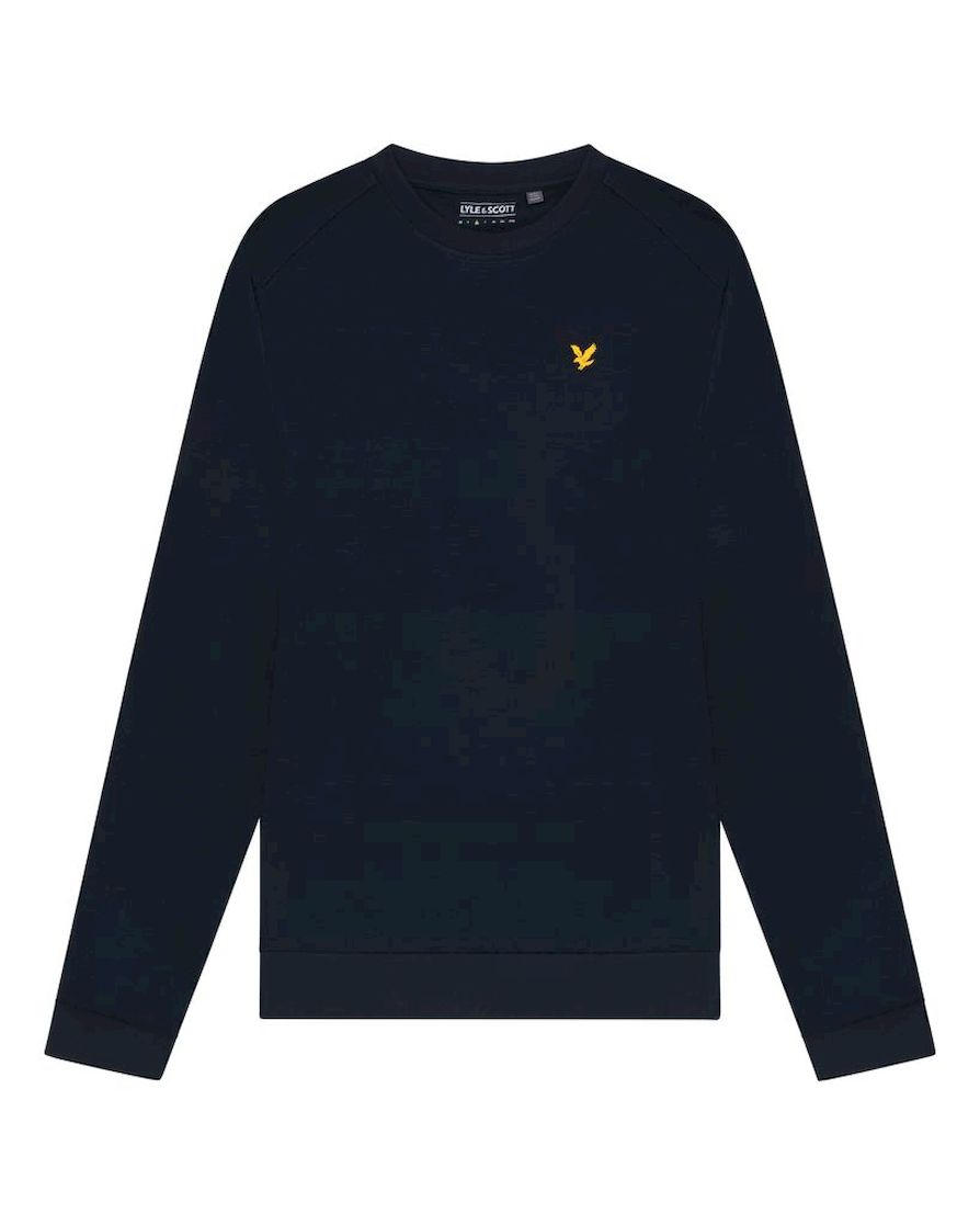 Lyle and Scott crew neck fly fleece sweater sportcasual heren -