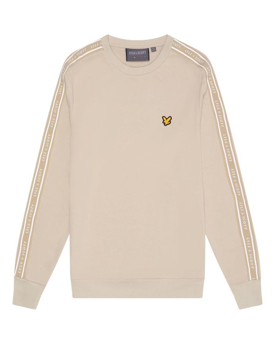 Lyle and Scott tape crew neck sweater sportcasual heren -