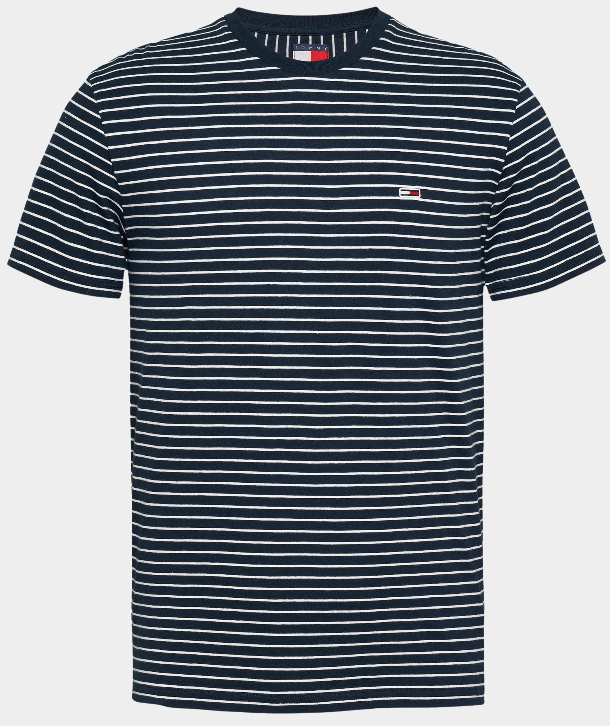 Tommy Hilfiger T-shirt korte mouw tjm slim stripe tee dm0dm20377/0a6