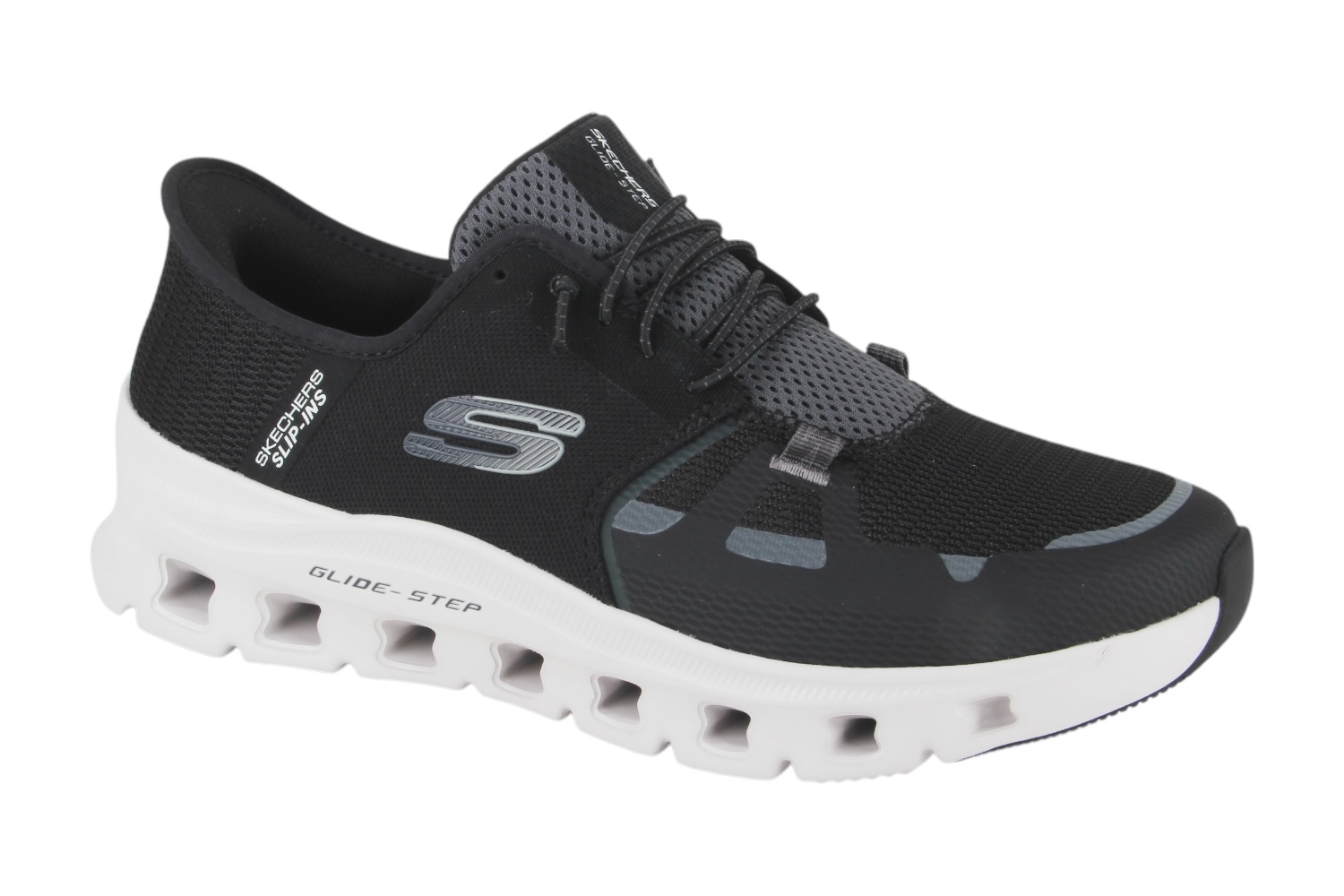 Skechers 232930 blk heren instappers sportief