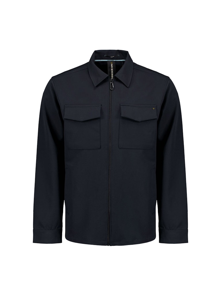 No Excess 27510104 overshirt full zipper stretch sedoc