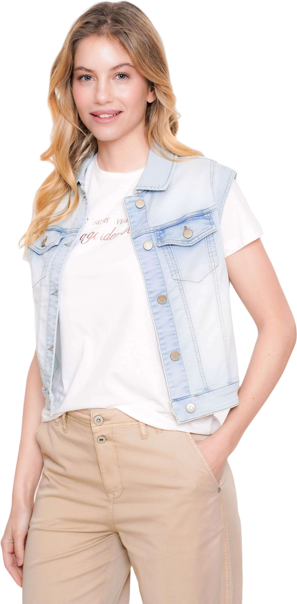 Geisha Jeansjacket bleached denim