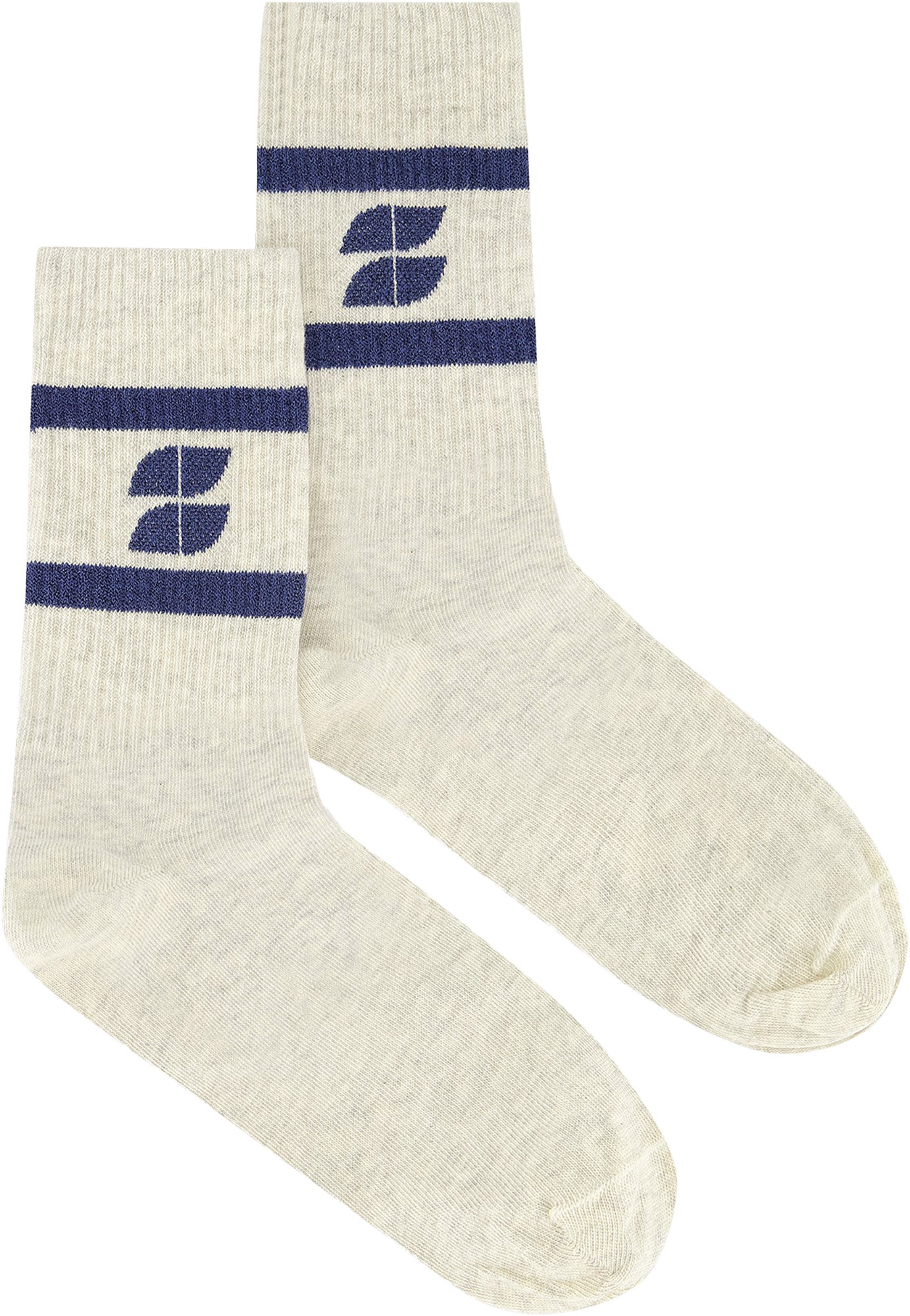 By-Bar Amsterdam Logo sparkle socks navy