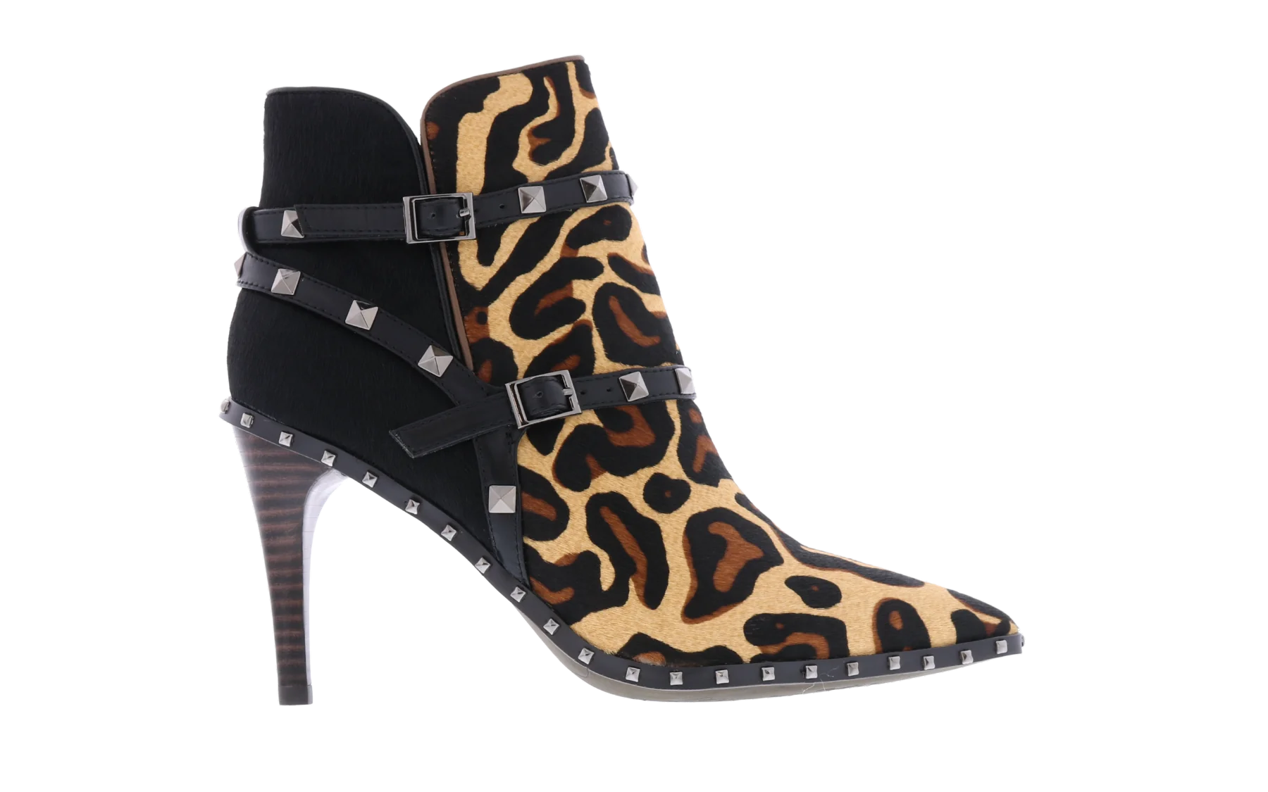 Paris Punk Dames western 7cm leopard