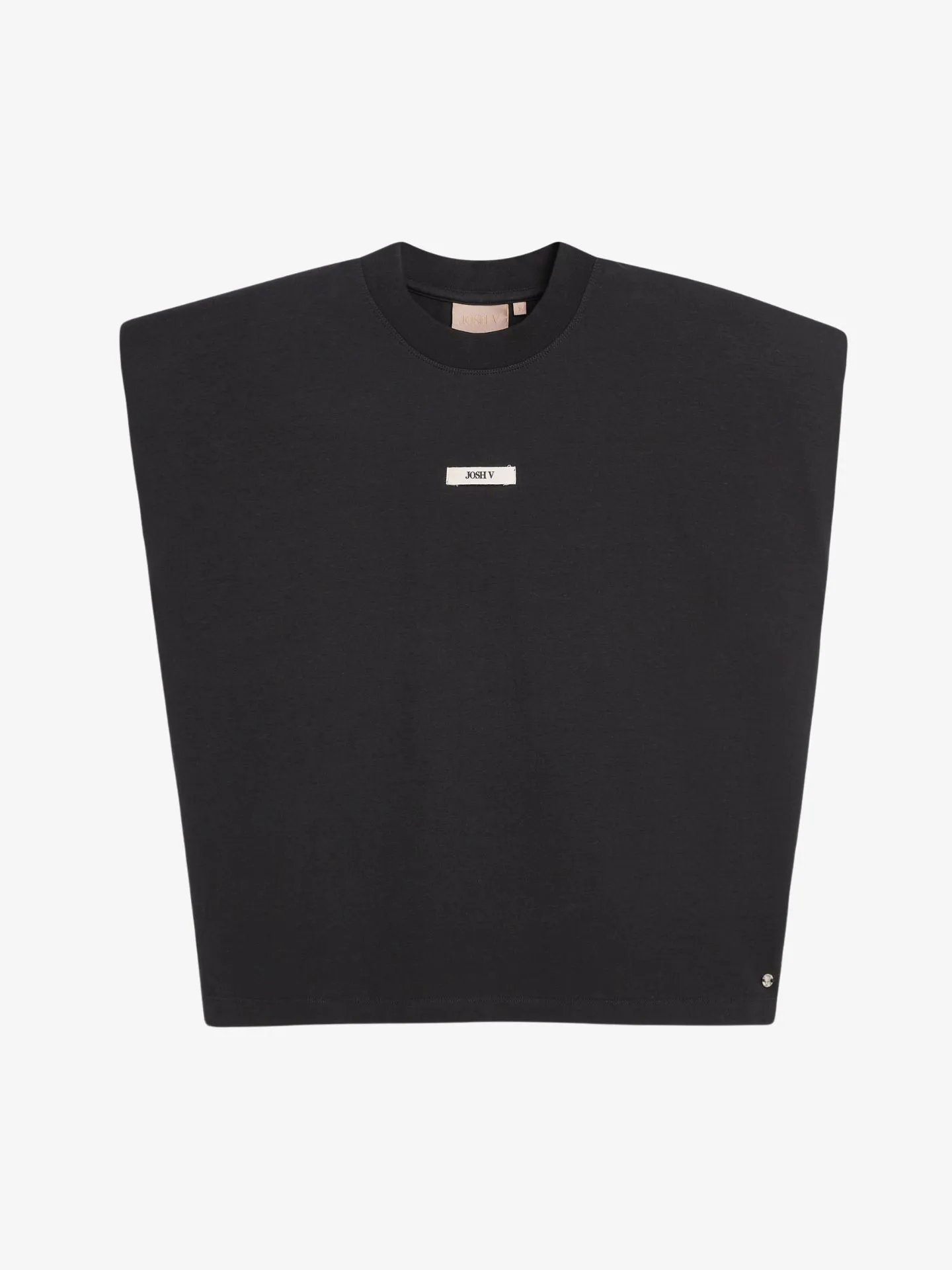 Josh V Dames t-shirt sue schoudervulling zwart