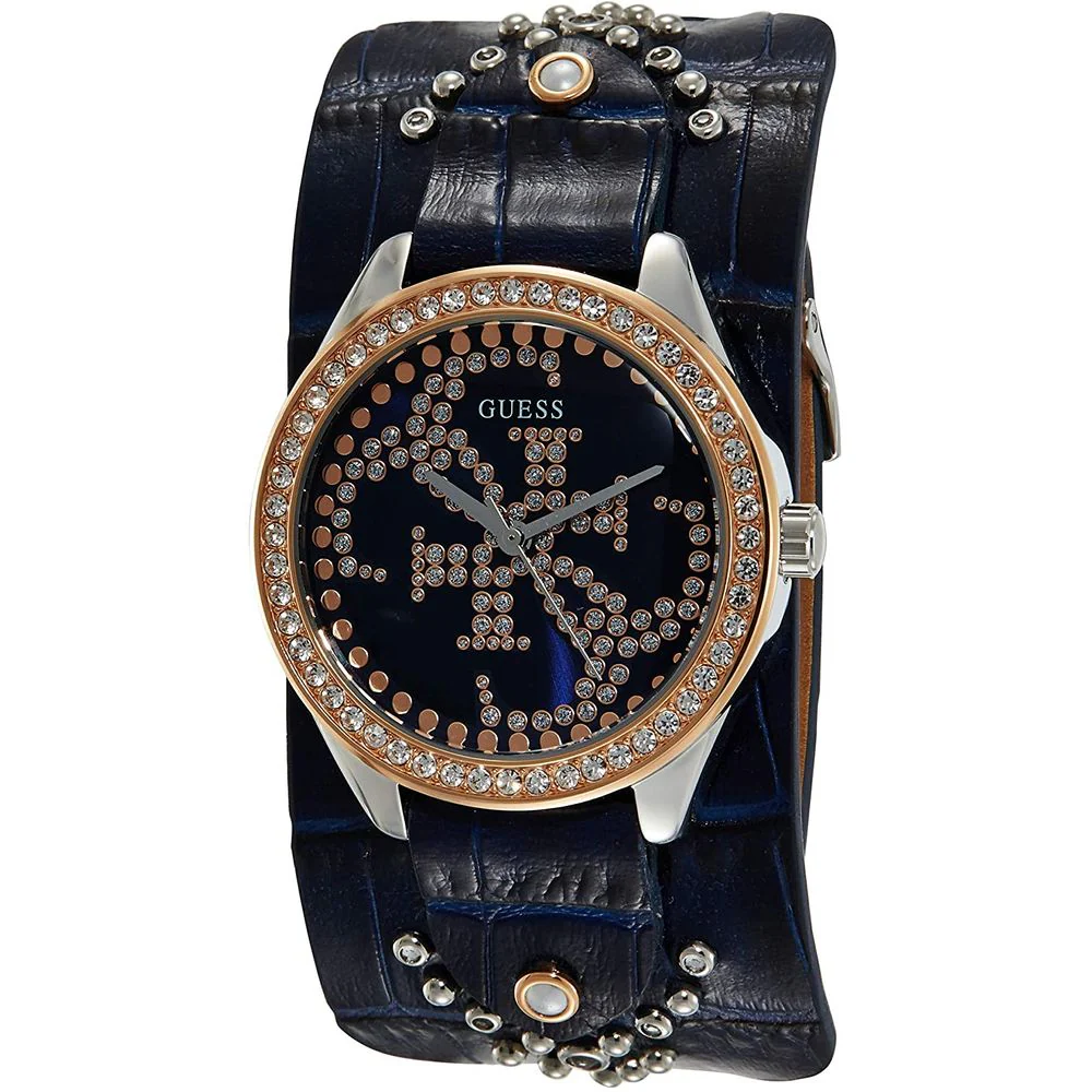 Guess Leren horloge voor dames stijlvol accessoire