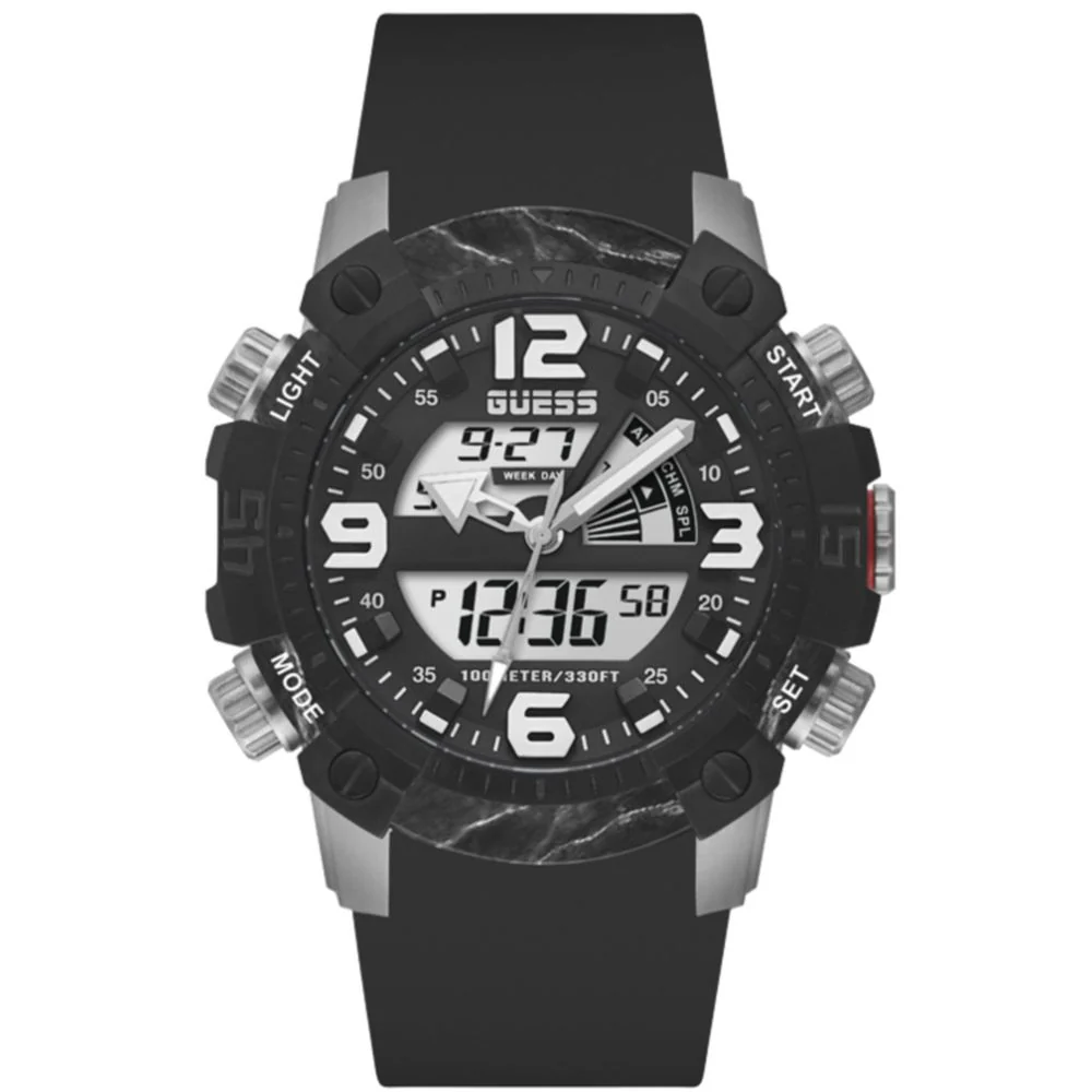 Guess Siliconen horloge stijlvol en functioneel