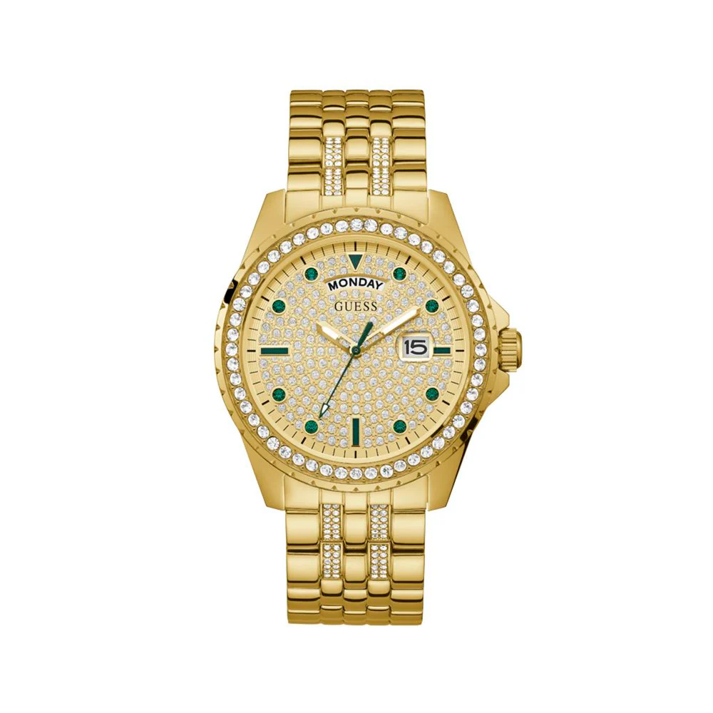 Guess Roestvrij stalen horloge voor stijlvolle mannen