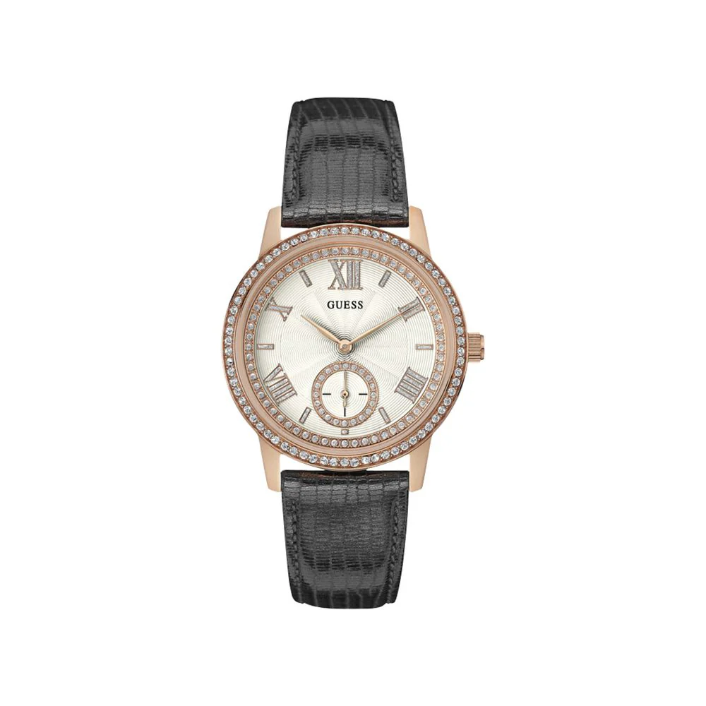 Guess Leren horloge voor dames model gramercy