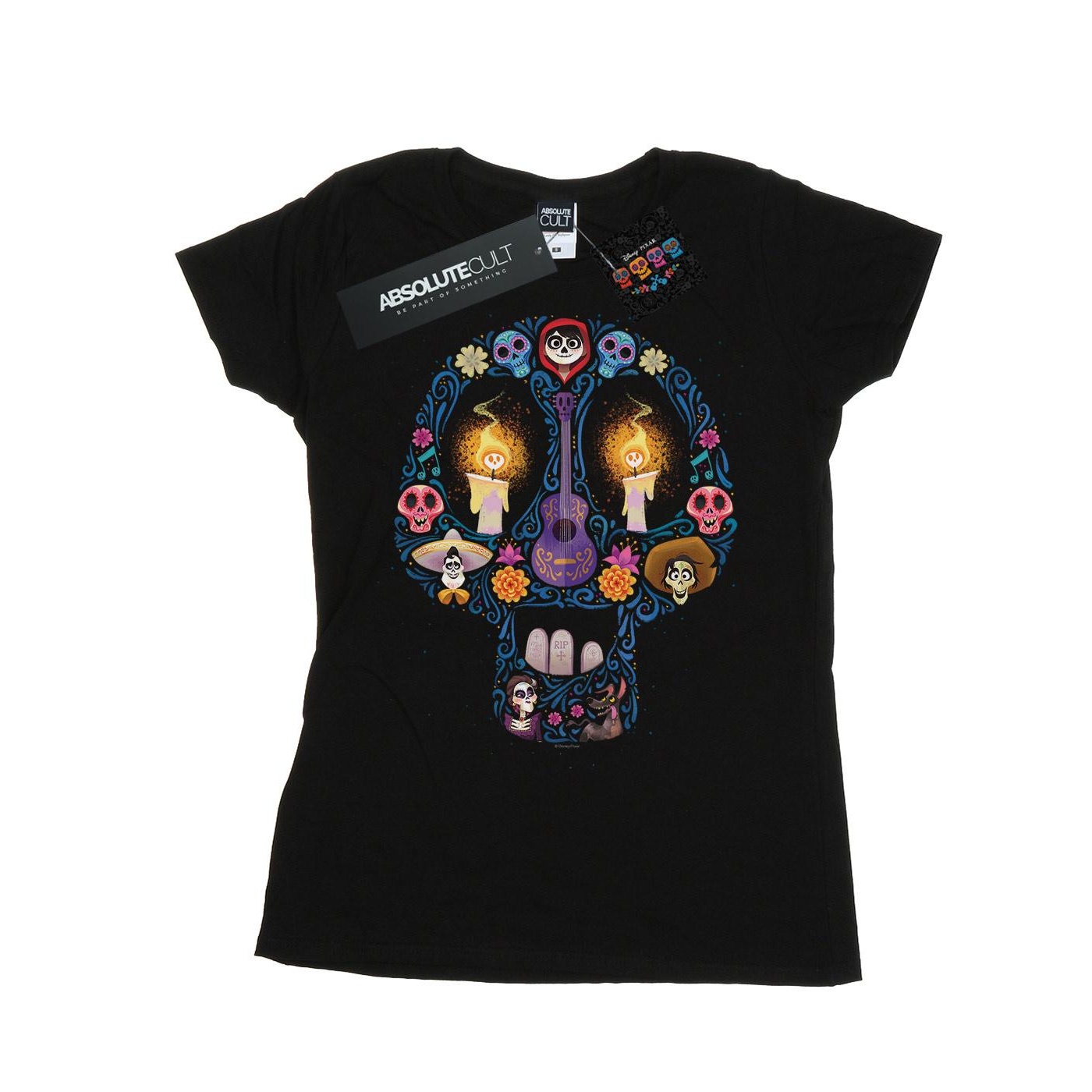 Li-cense Disney dames coco kaars schedel katoenen t-shirt