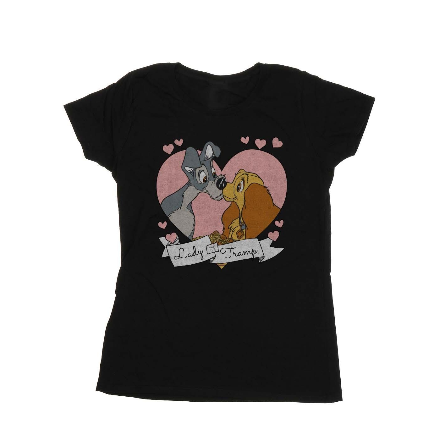 Li-cense Disney dames lady and the tramp liefde katoenen t-shirt