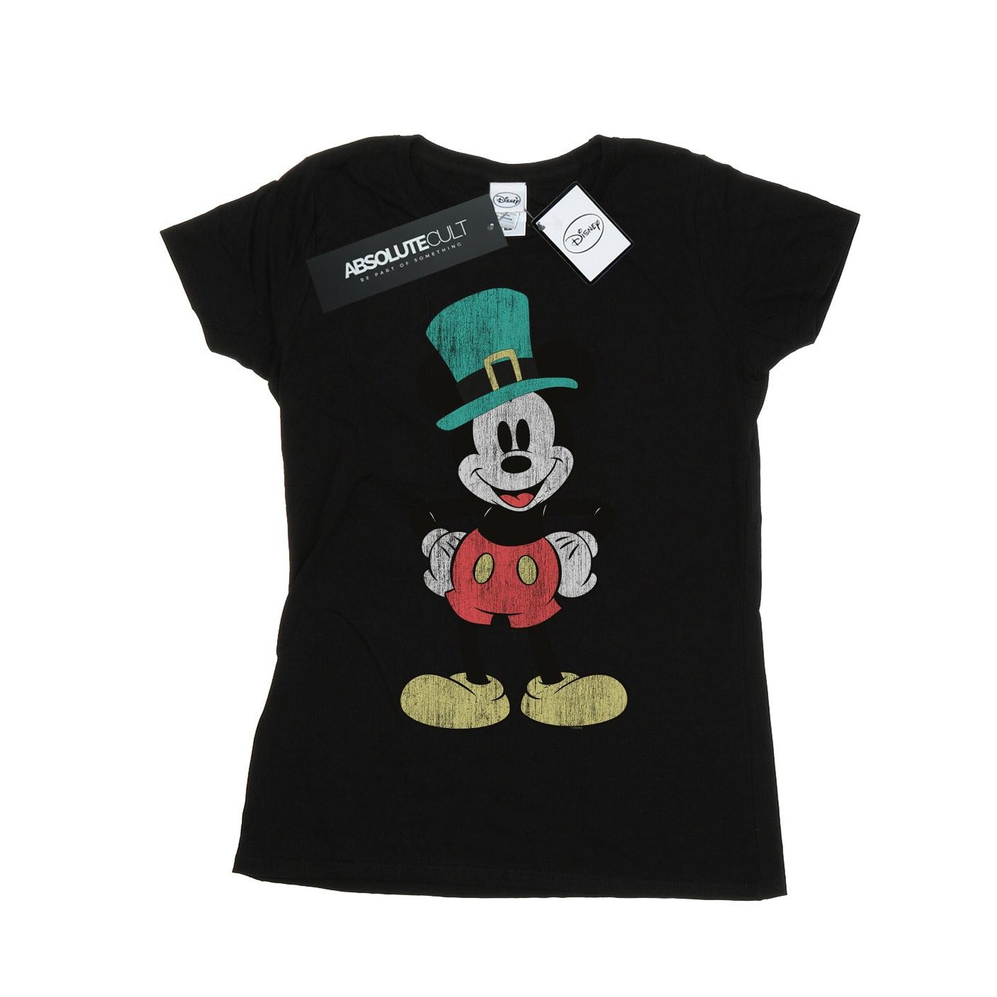 Li-cense Disney dames mickey mouse leprechaun hoed katoenen t-shirt