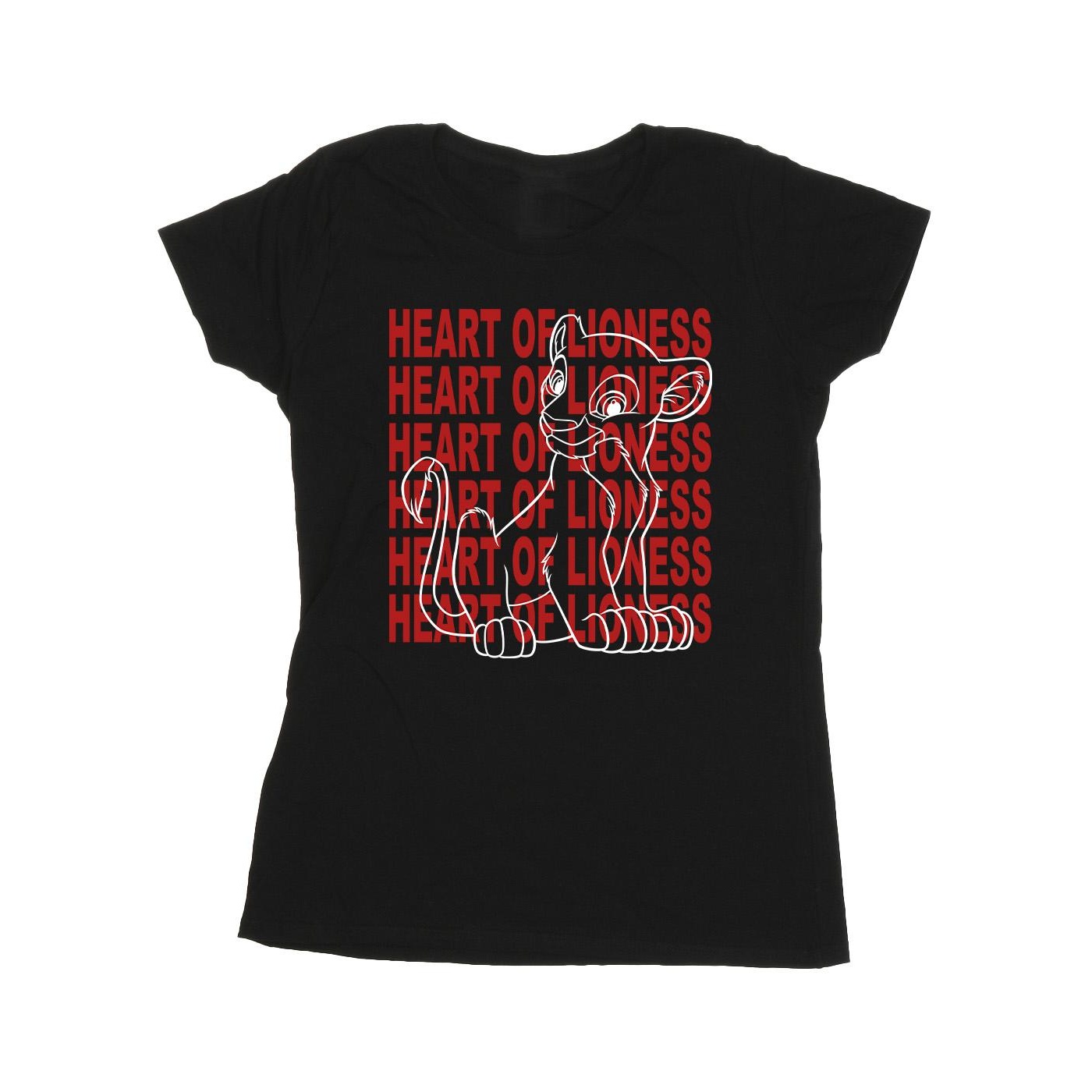 Li-cense Disney dames the lion king heart of a lioness katoenen t-shirt