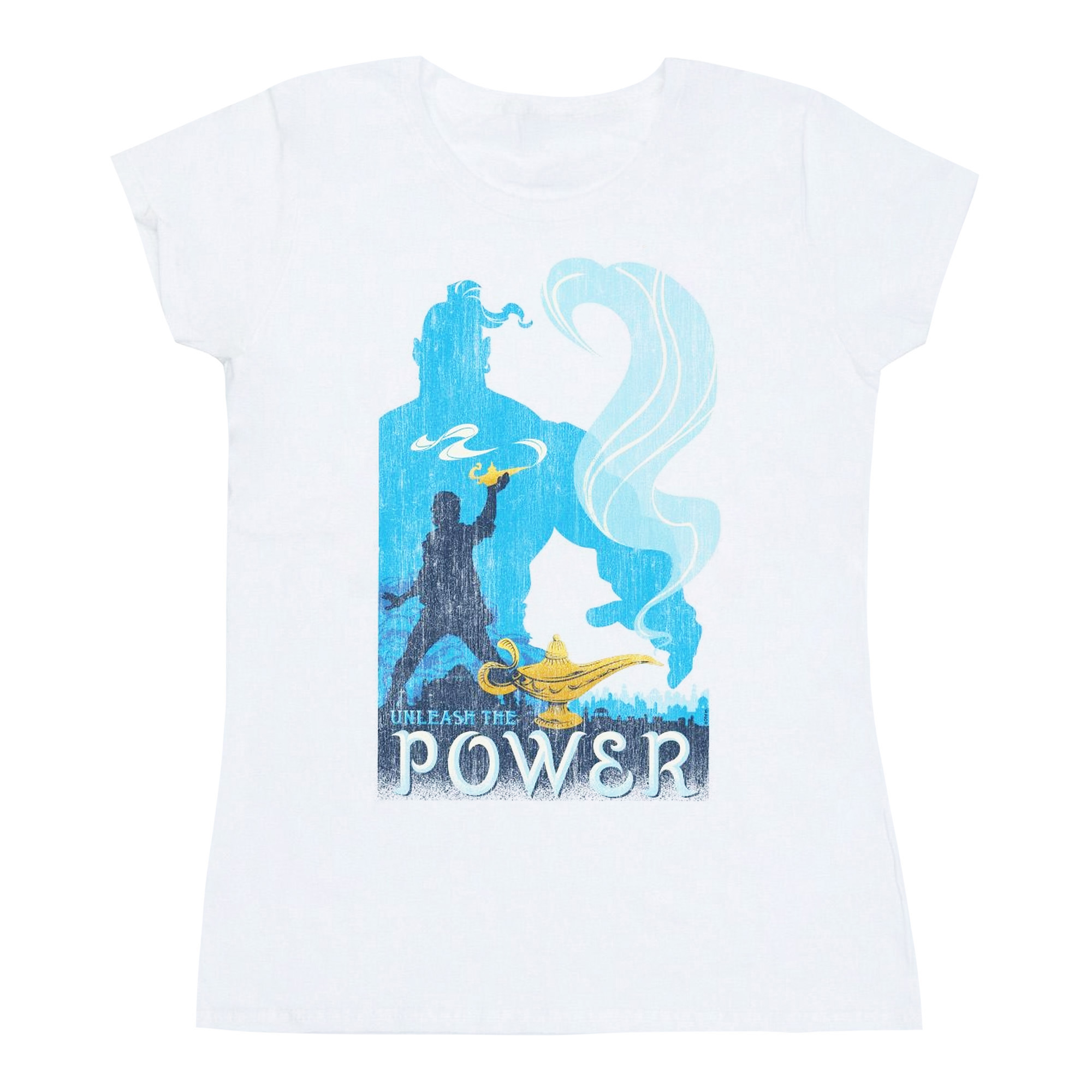Li-cense Disney dames aladdin movie unleash the power katoenen t-shirt