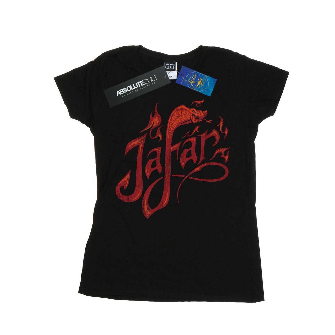 Li-cense Disney dames aladdin movie jafar vlammen logo katoenen t-shirt