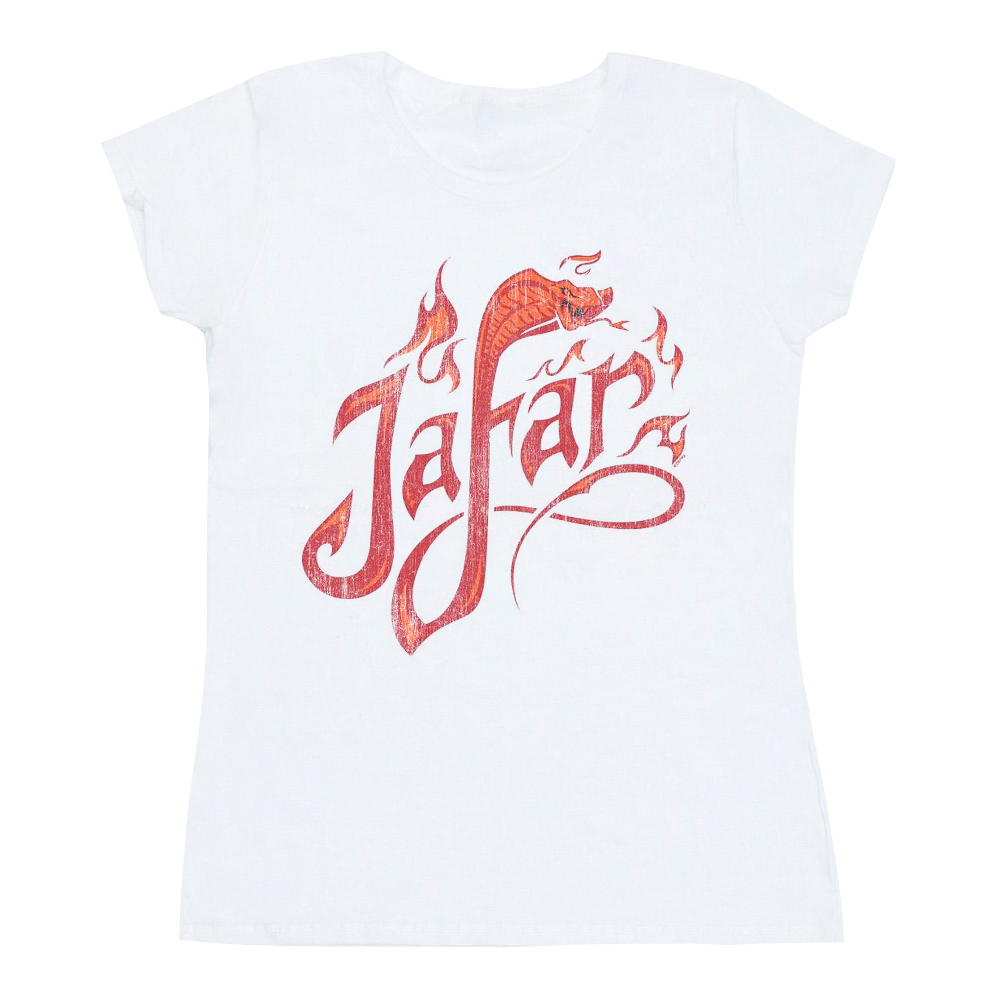 Li-cense Disney dames aladdin movie jafar vlammen logo katoenen t-shirt