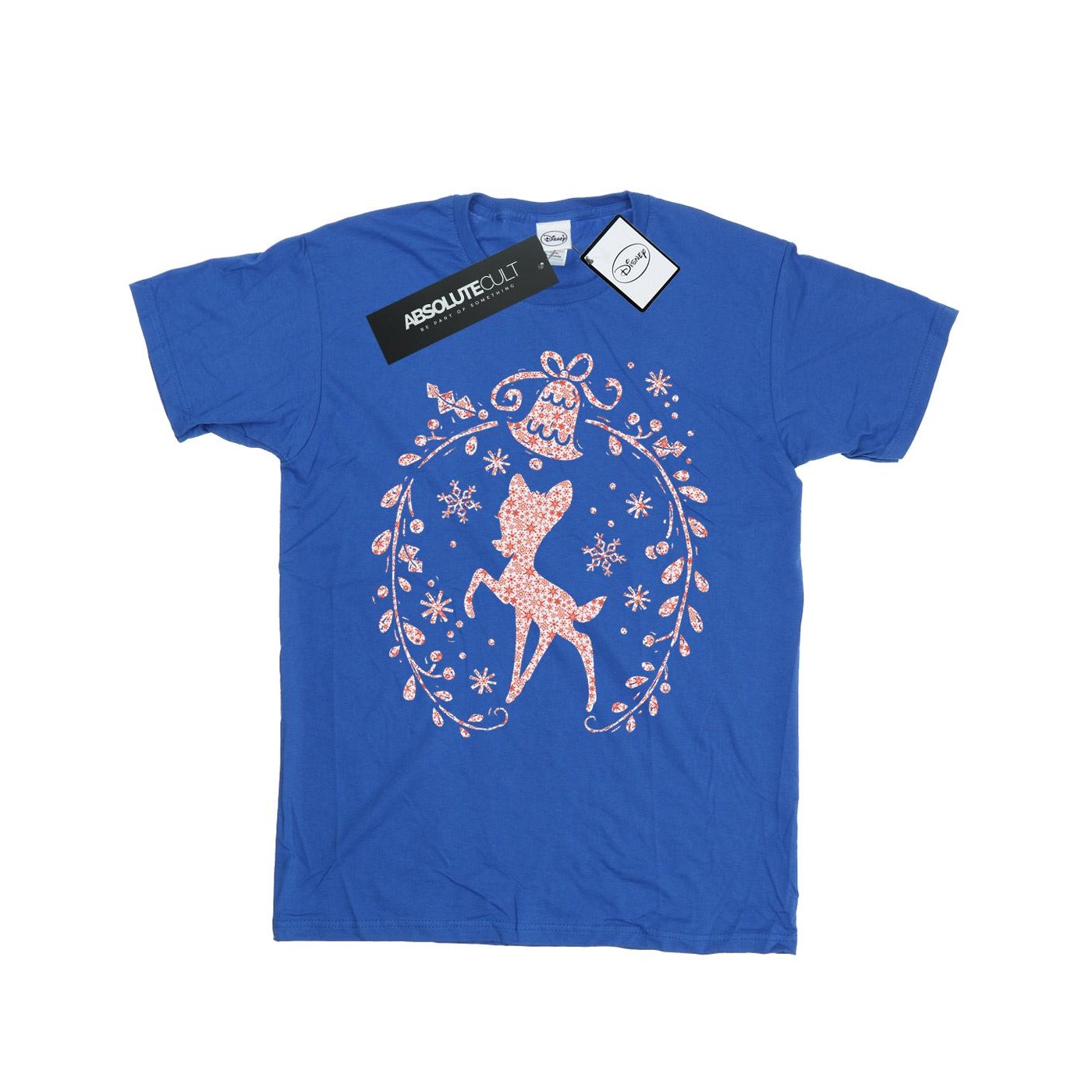 Li-cense Disney heren bambi kerstkrans t-shirt