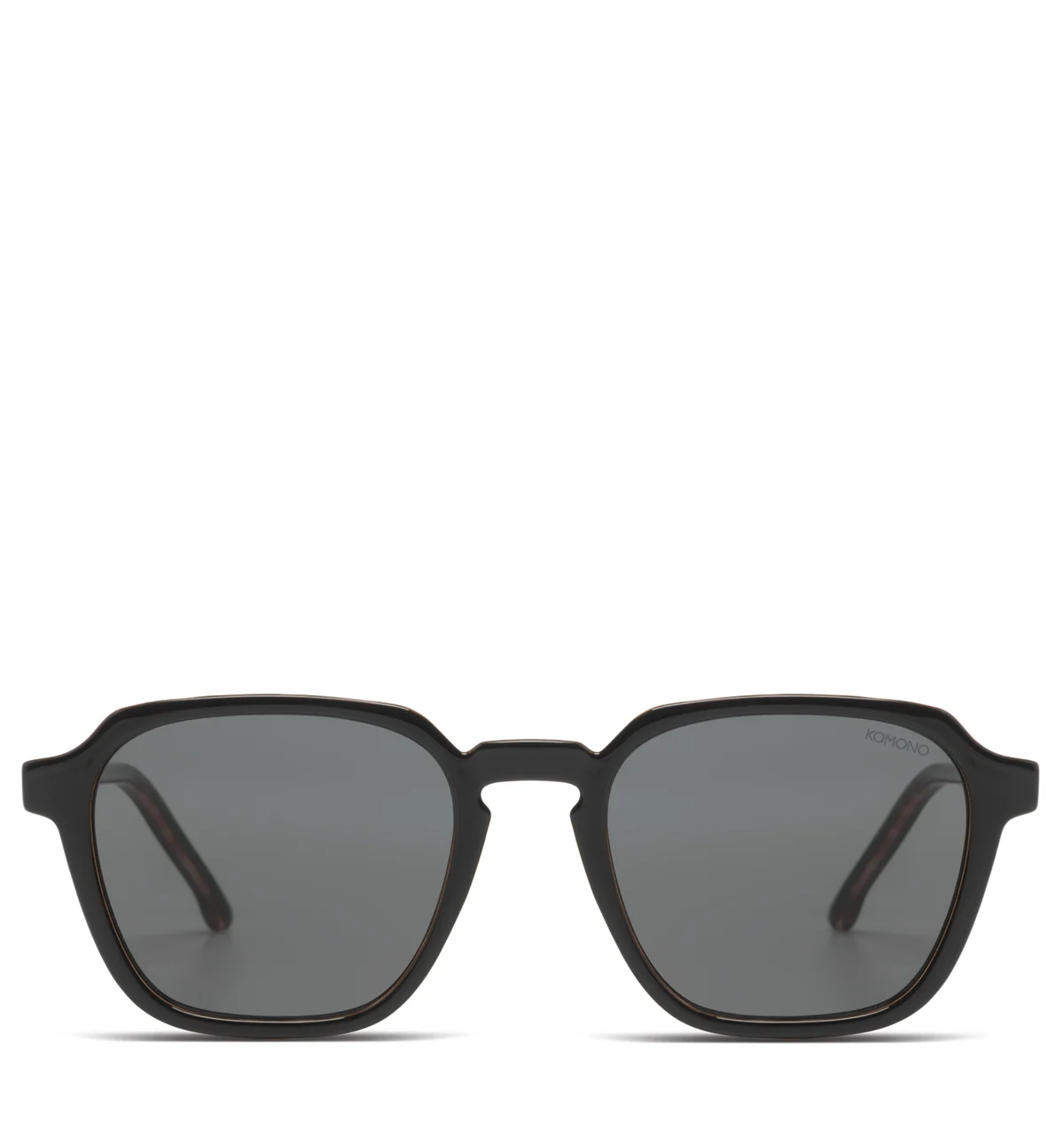 Komono matty black tortoise unisex zonnebrillen dames