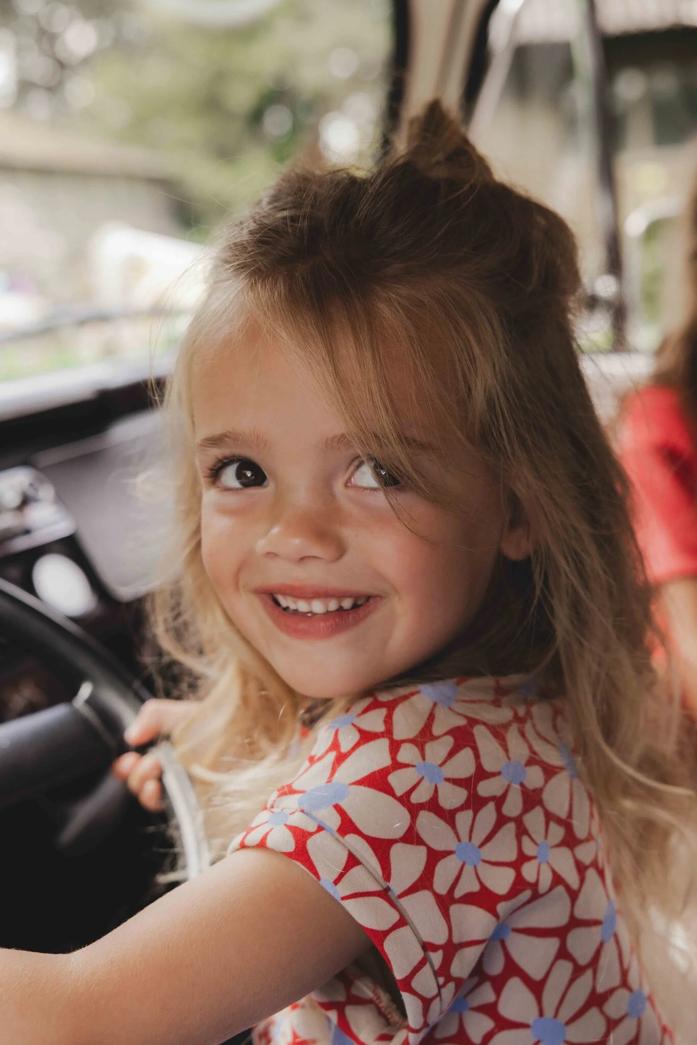 Looxs Revolution Zomerjurk jersey big flower voor meisjes in de kleur
