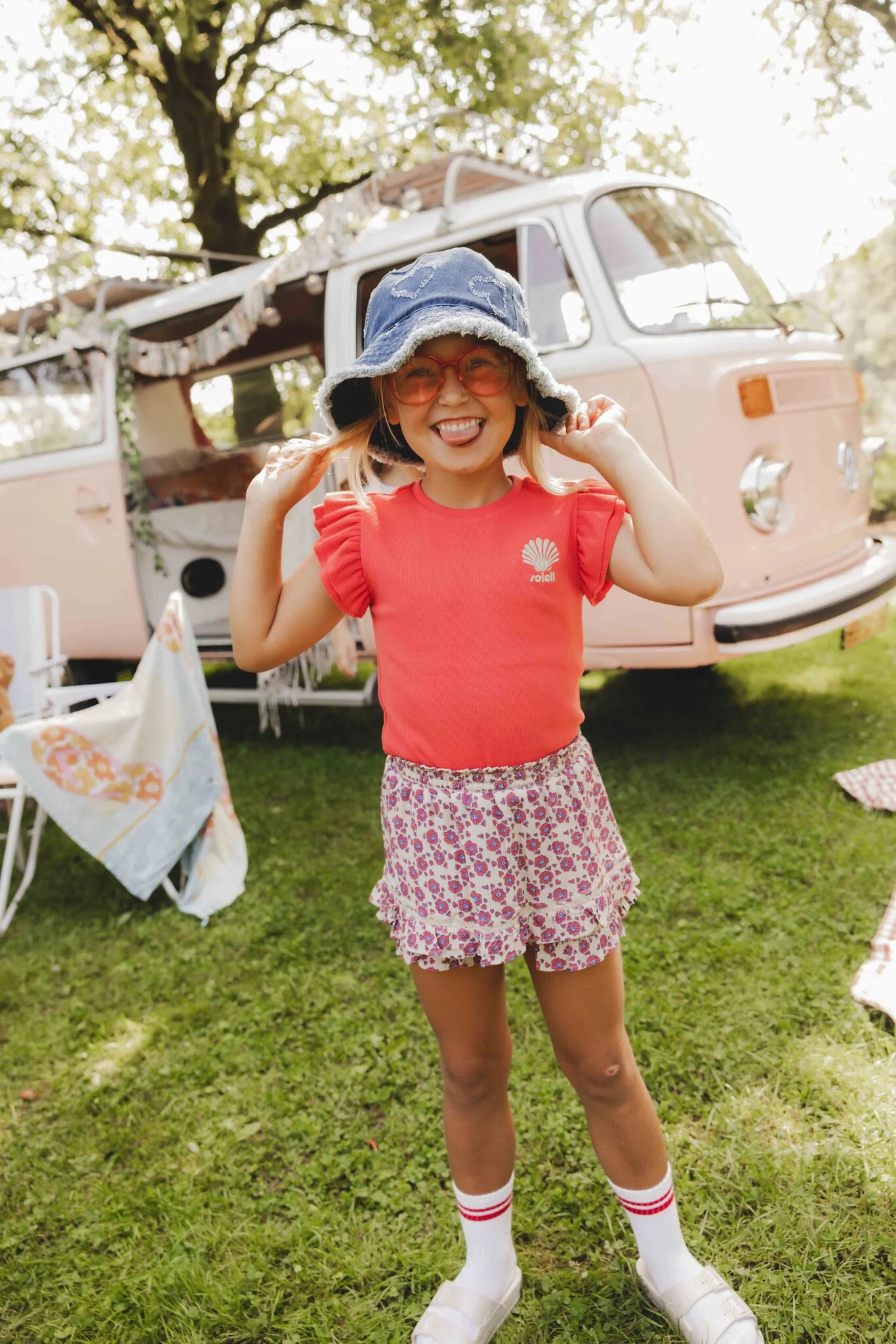 Looxs Revolution T-shirt ribjersey voor meisjes in de kleur