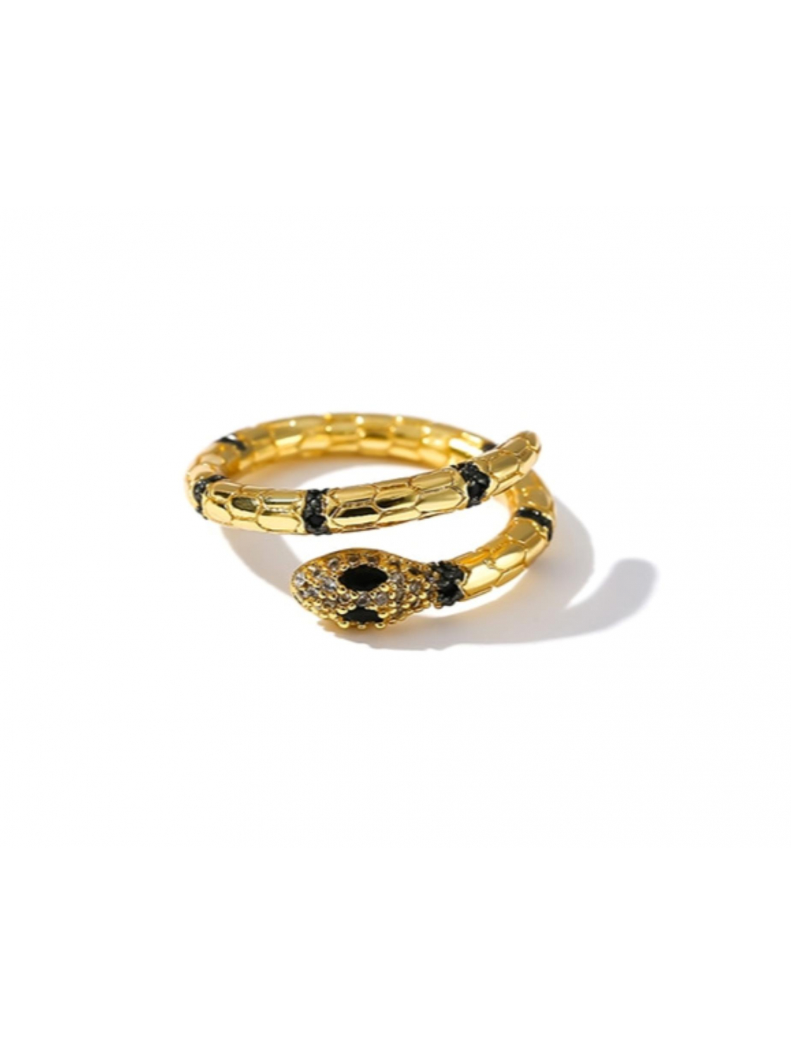 The Dezzy Factory Snake green ring | verstelbaar