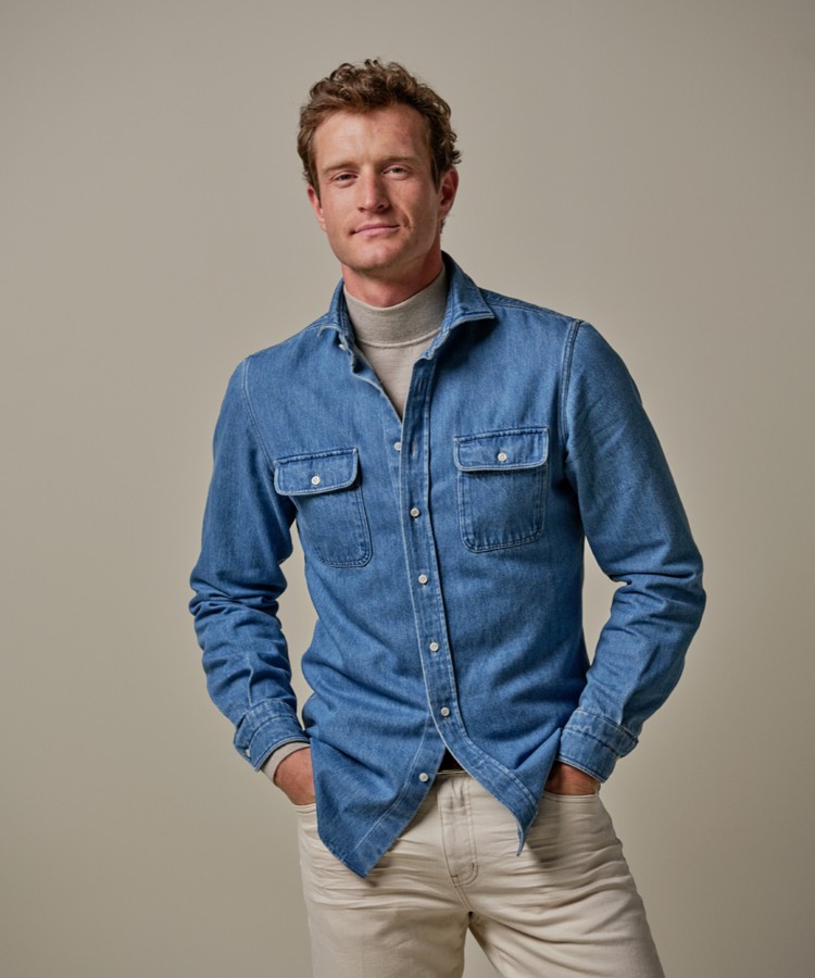 Profuomo Ppwf10007a 4 heren western   overshirt -  profu