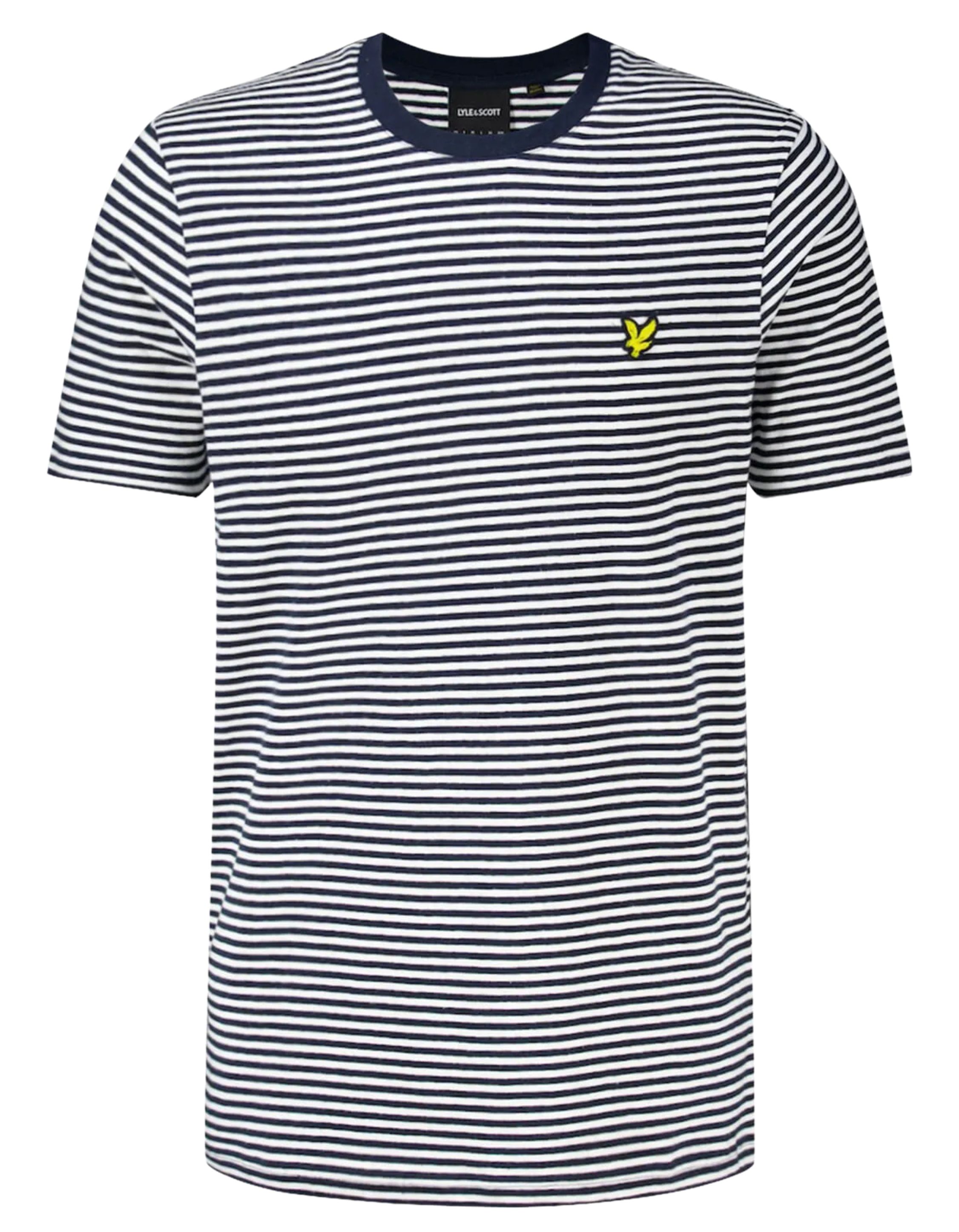 Lyle and Scott Lyle&scott linen blend breton stripe t-shirts ts2232v