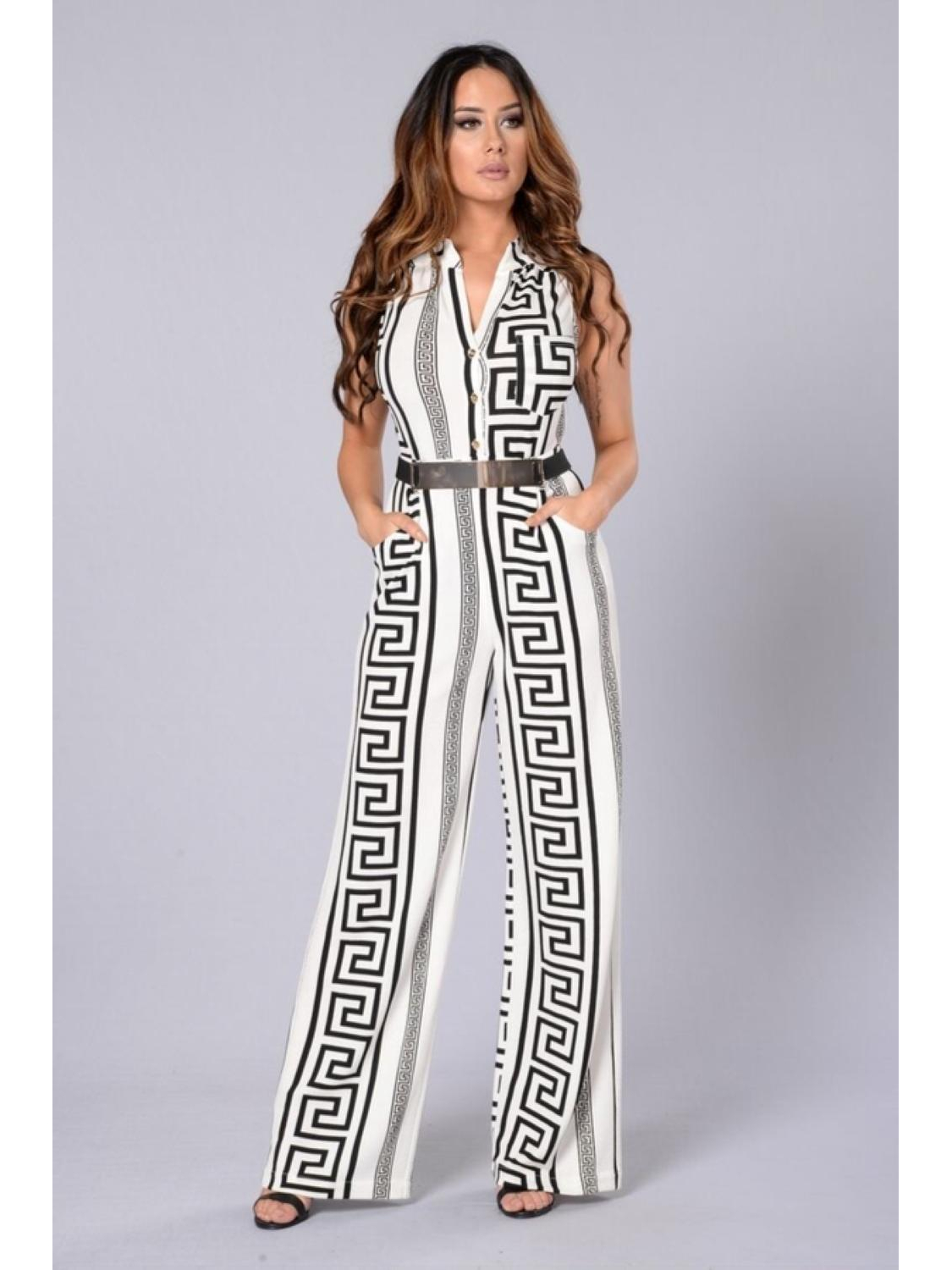 The Dezzy Factory Lena jumpsuit met riem | wit