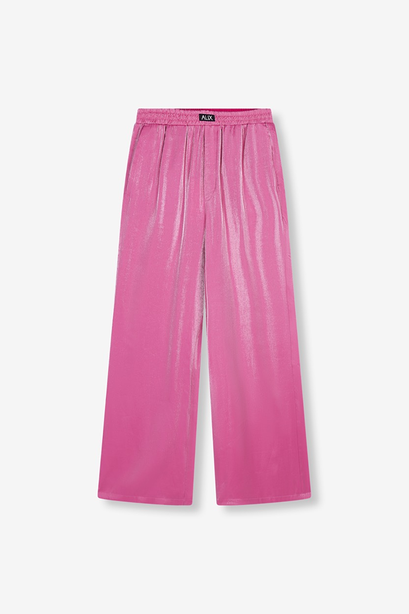Alix The Label Shine wide leg pants pink