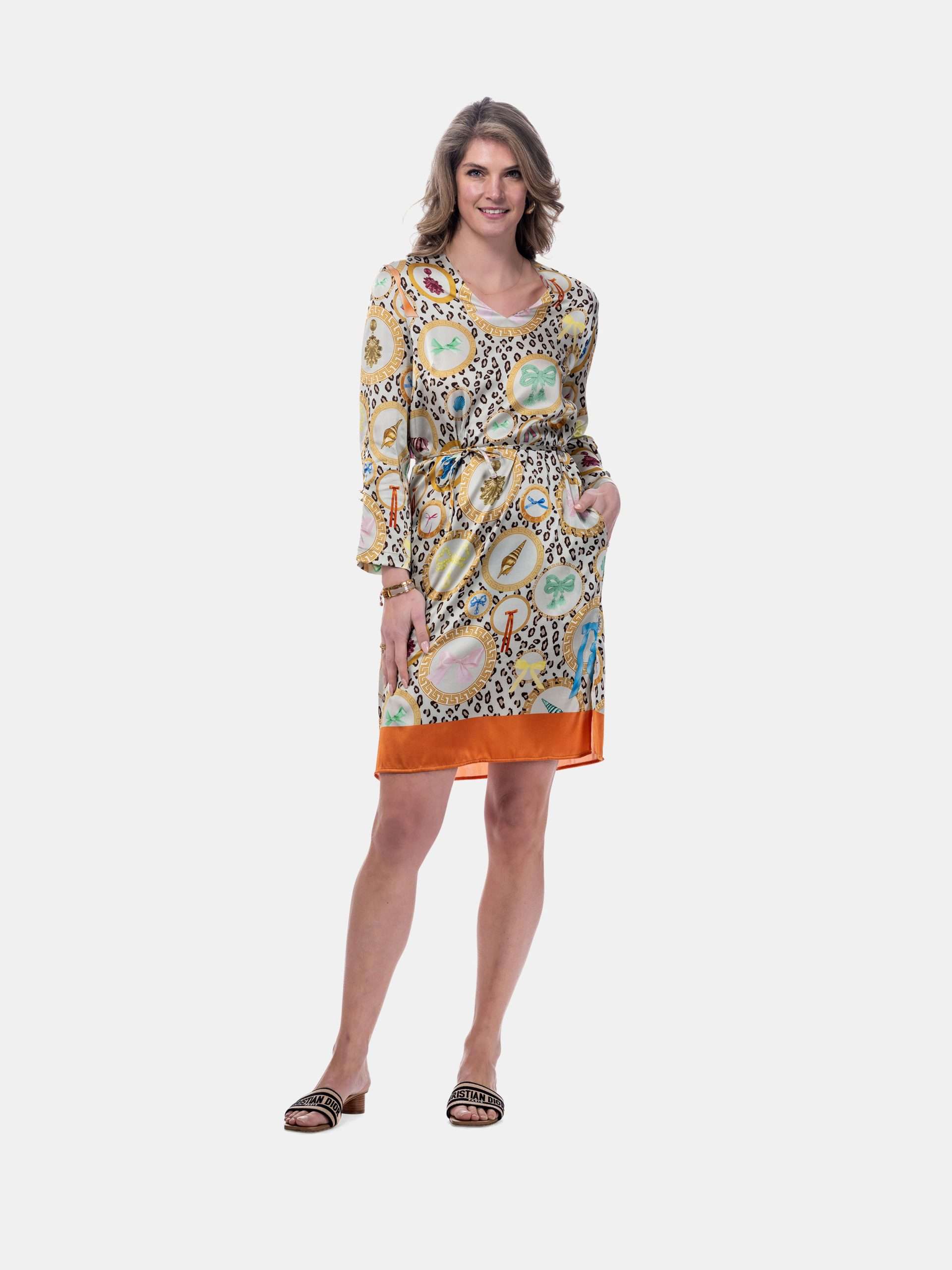 Mucho Gusto ® jurk carrara luipaard barok print