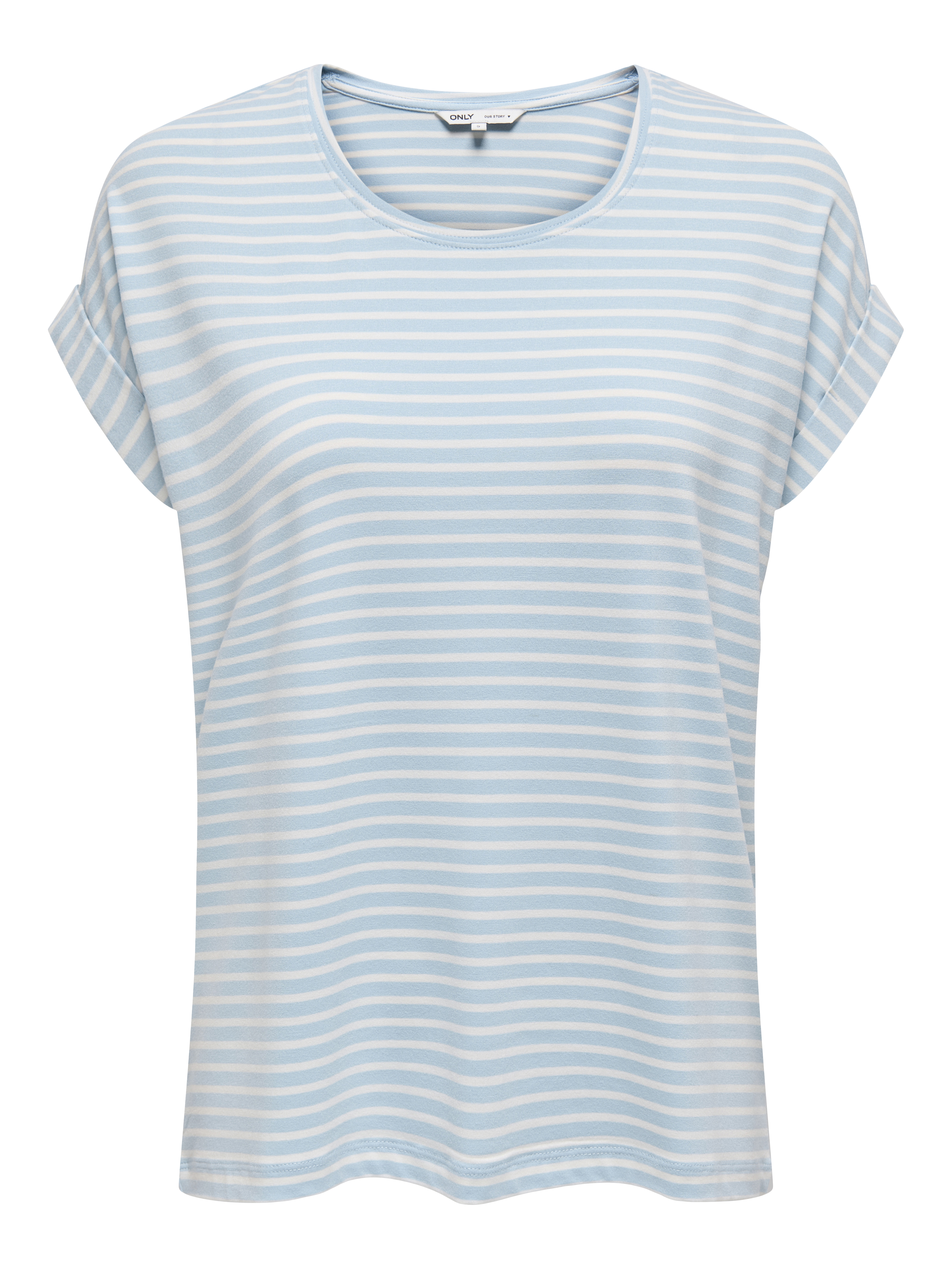 Only Onlmoster stripe s/s o-neck top jrs