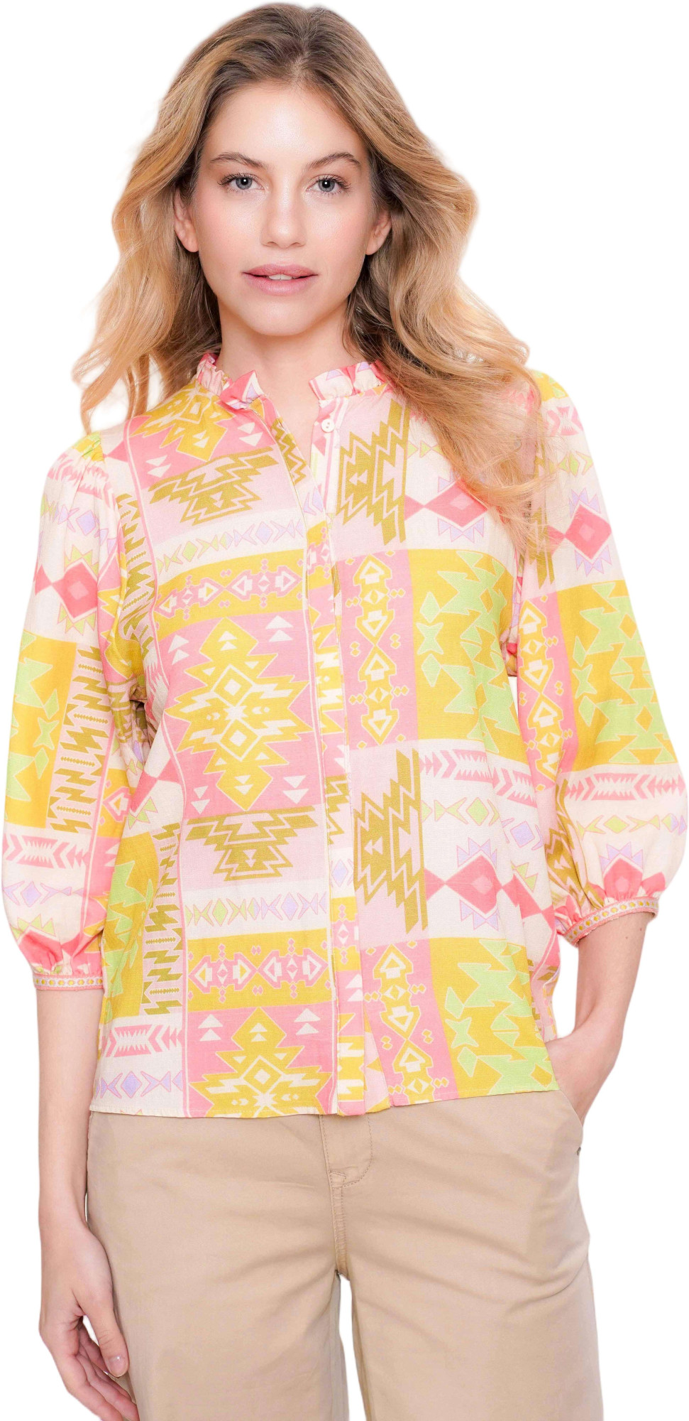 Geisha Blouse lime