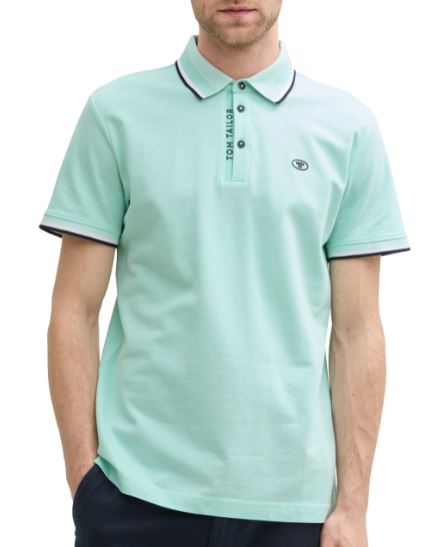 Tom Tailor Fine striped pique polo