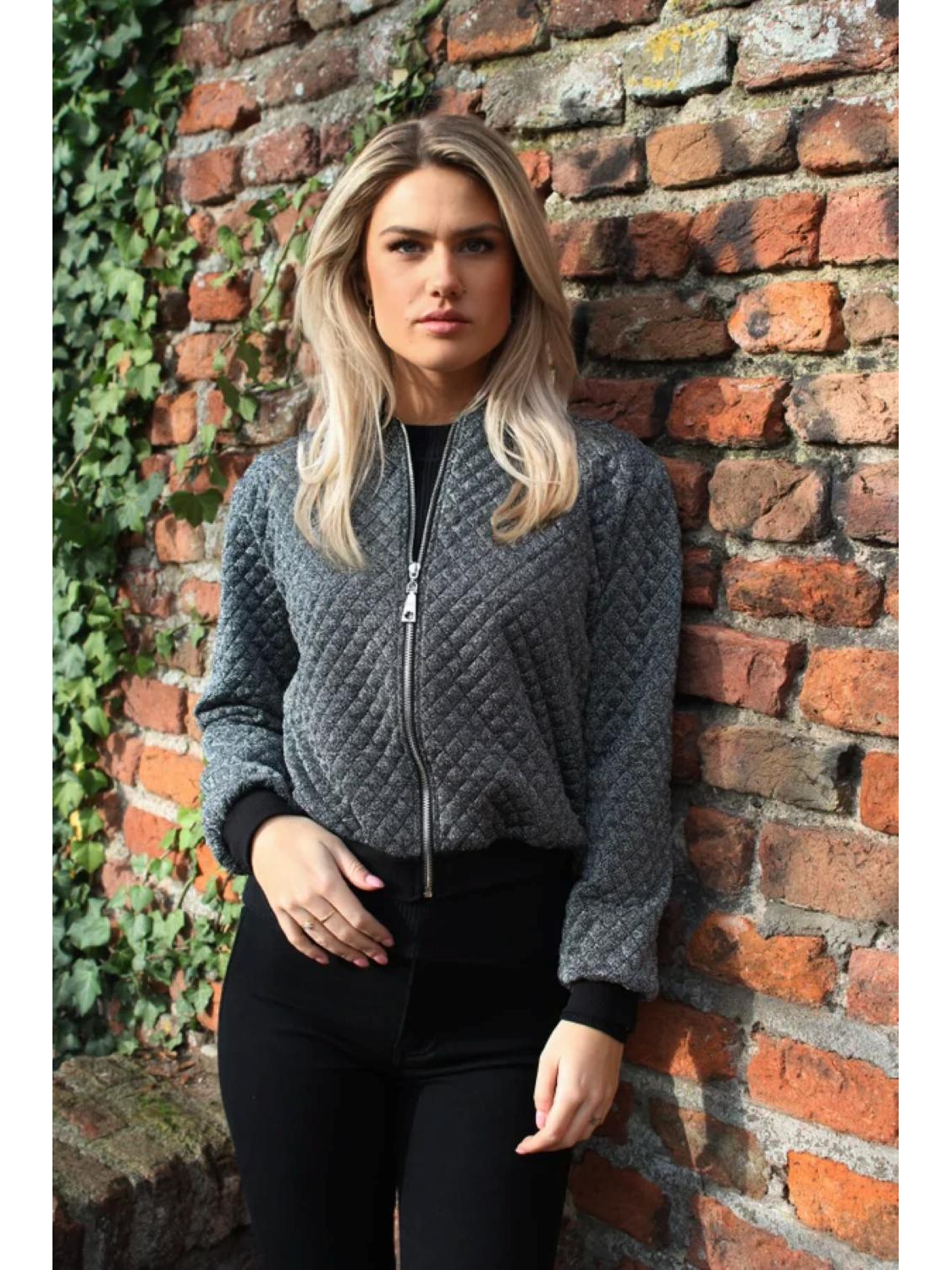 The Dezzy Factory Glitter bomber | zilver