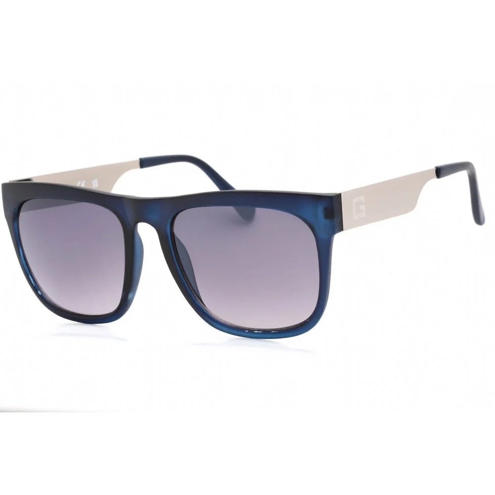 Guess Blauwe metalen zonnebril met uv bescherming