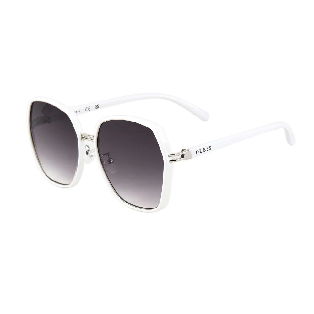 Guess Witte metalen zonnebril voor vrouwen